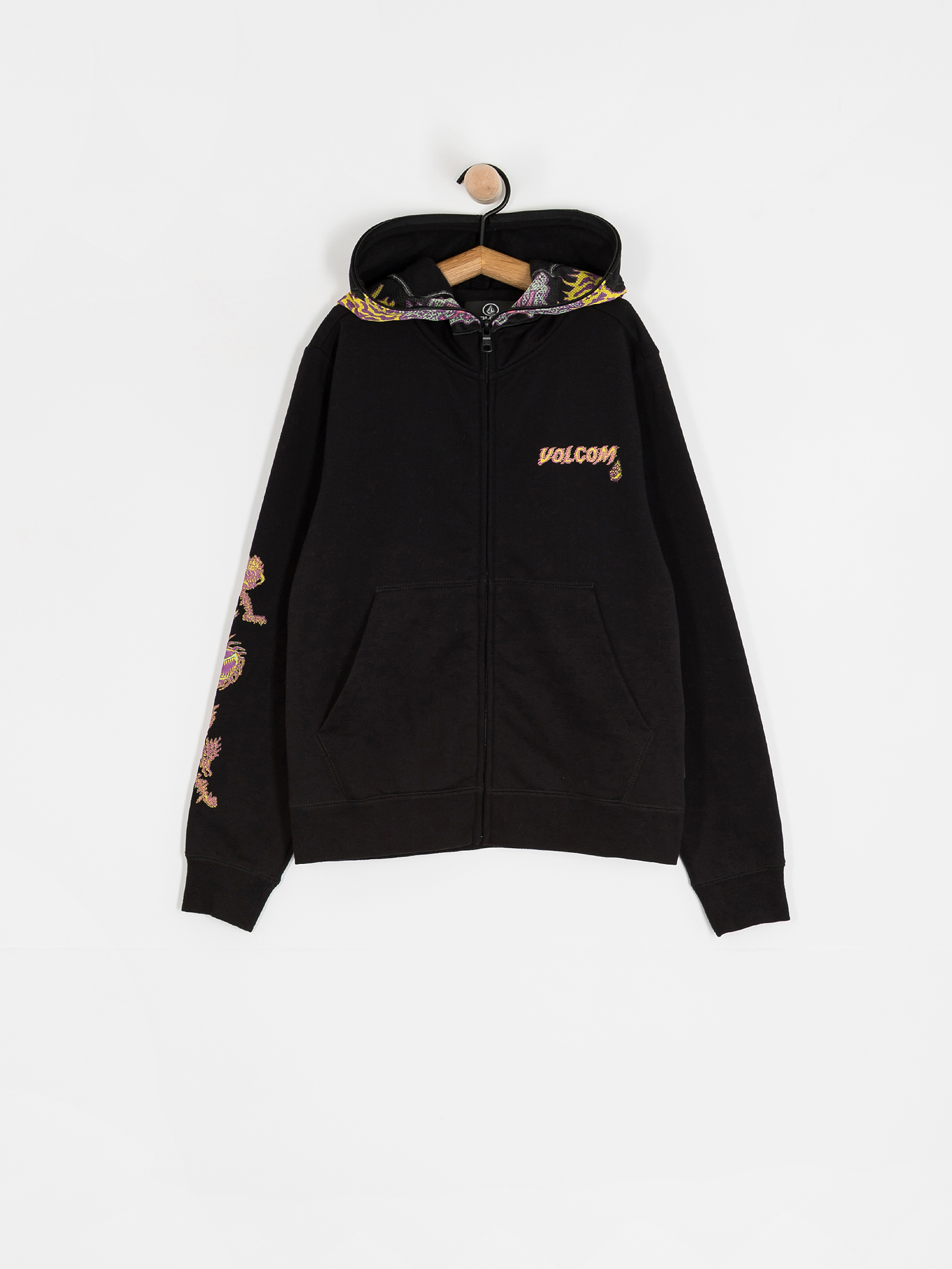 Mikina Volcom Fa Tetsunori Full Zip JR (black)