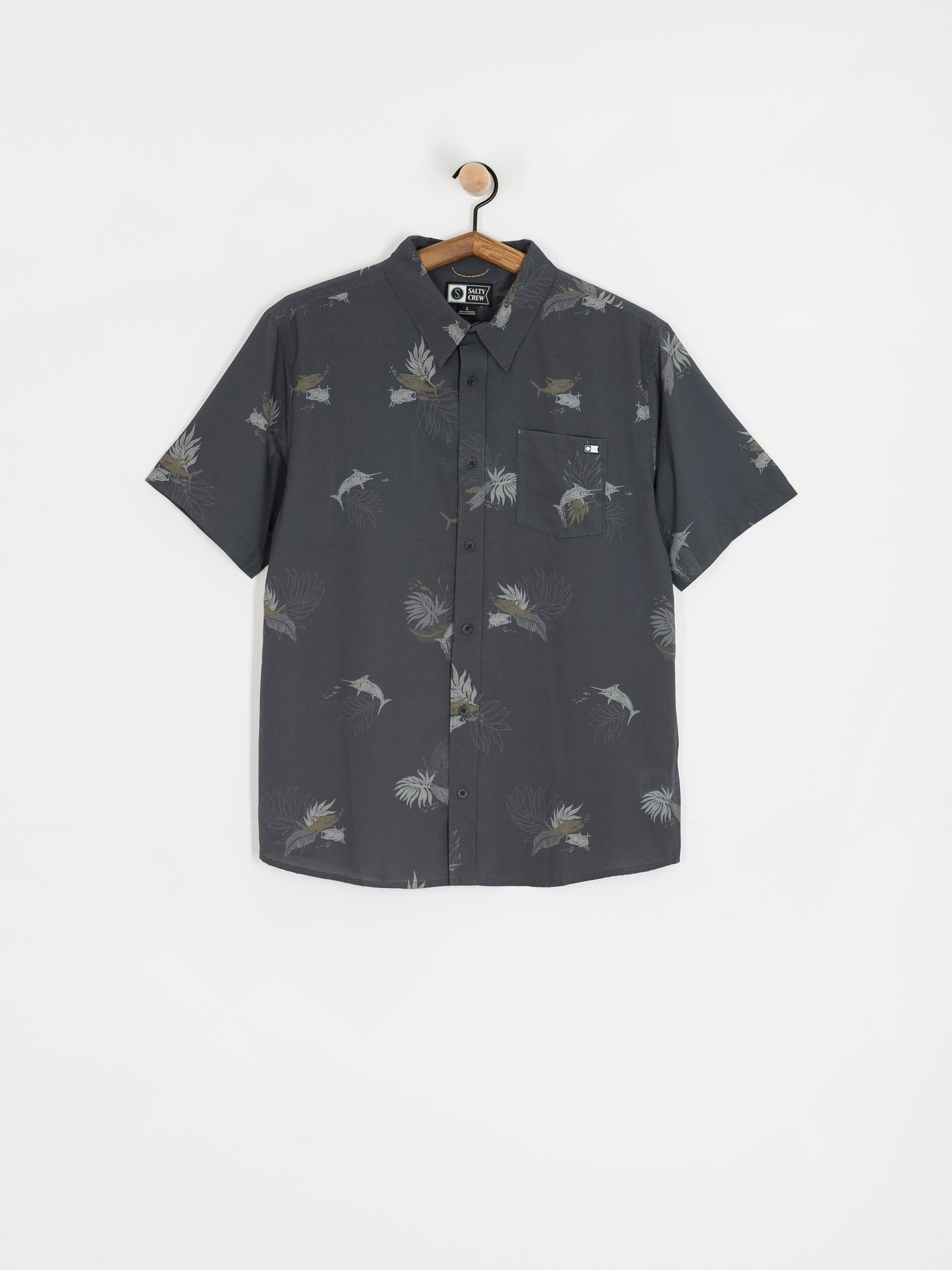 Košile Salty Crew Breezer Perf Tech (charcoal)