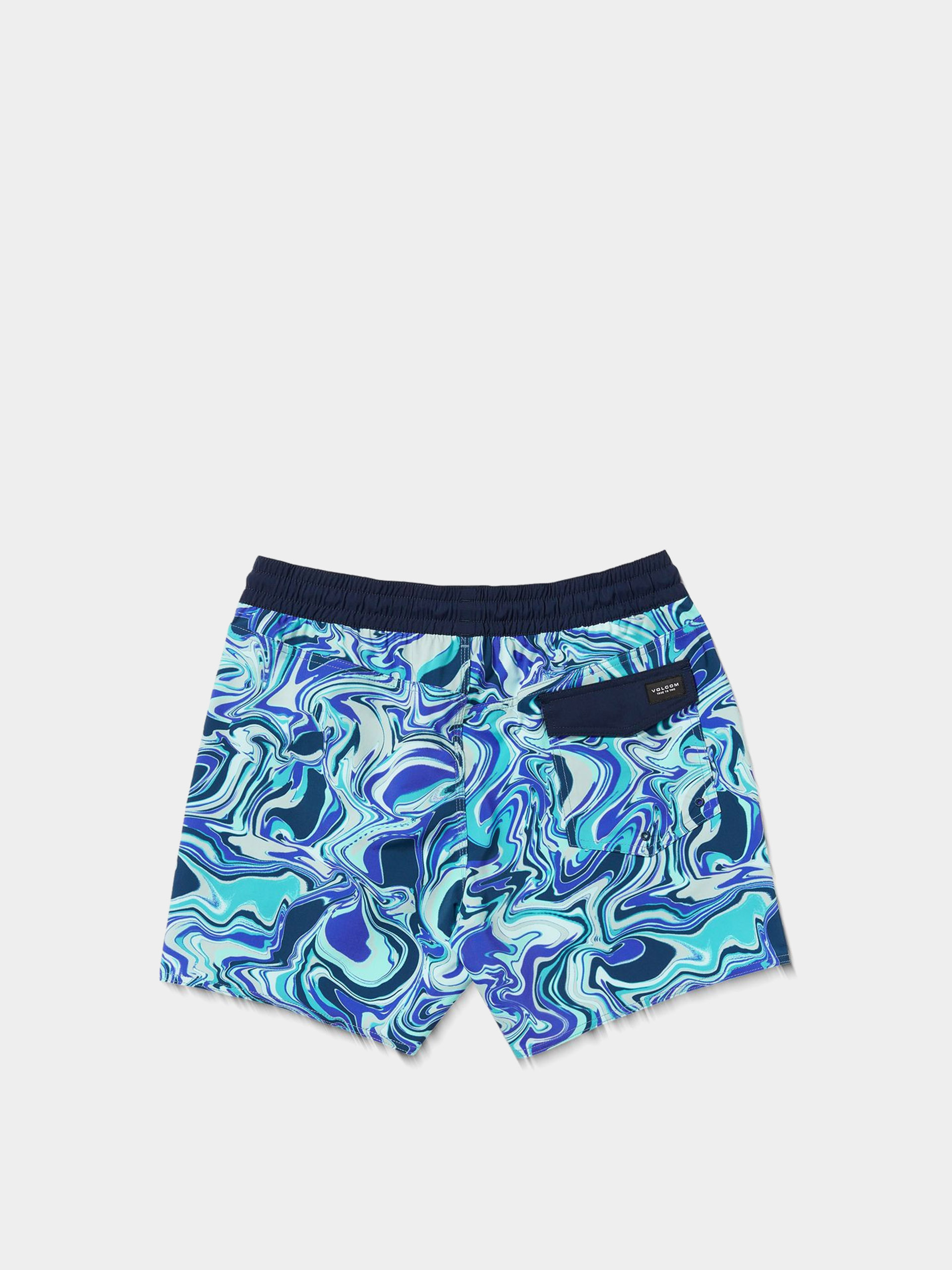 Krau0165asy Volcom Lido Print Trunk 16 (navy)
