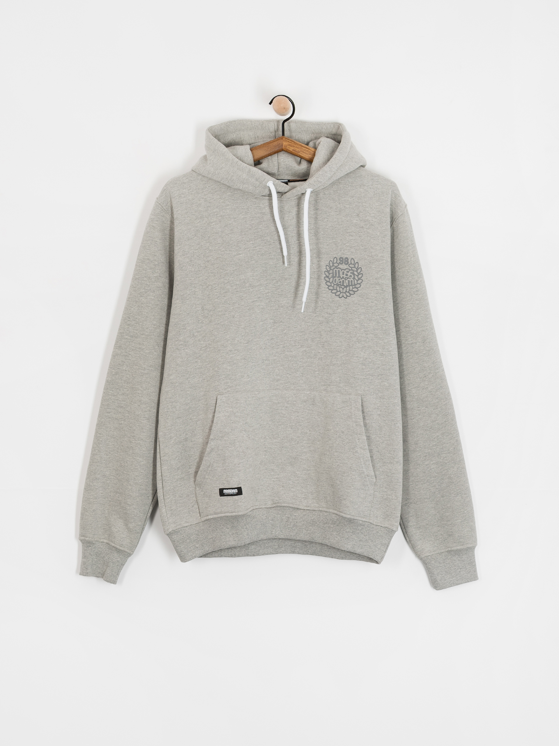 Mikina s kapucí MassDnm Base Back HD (lt heather grey)
