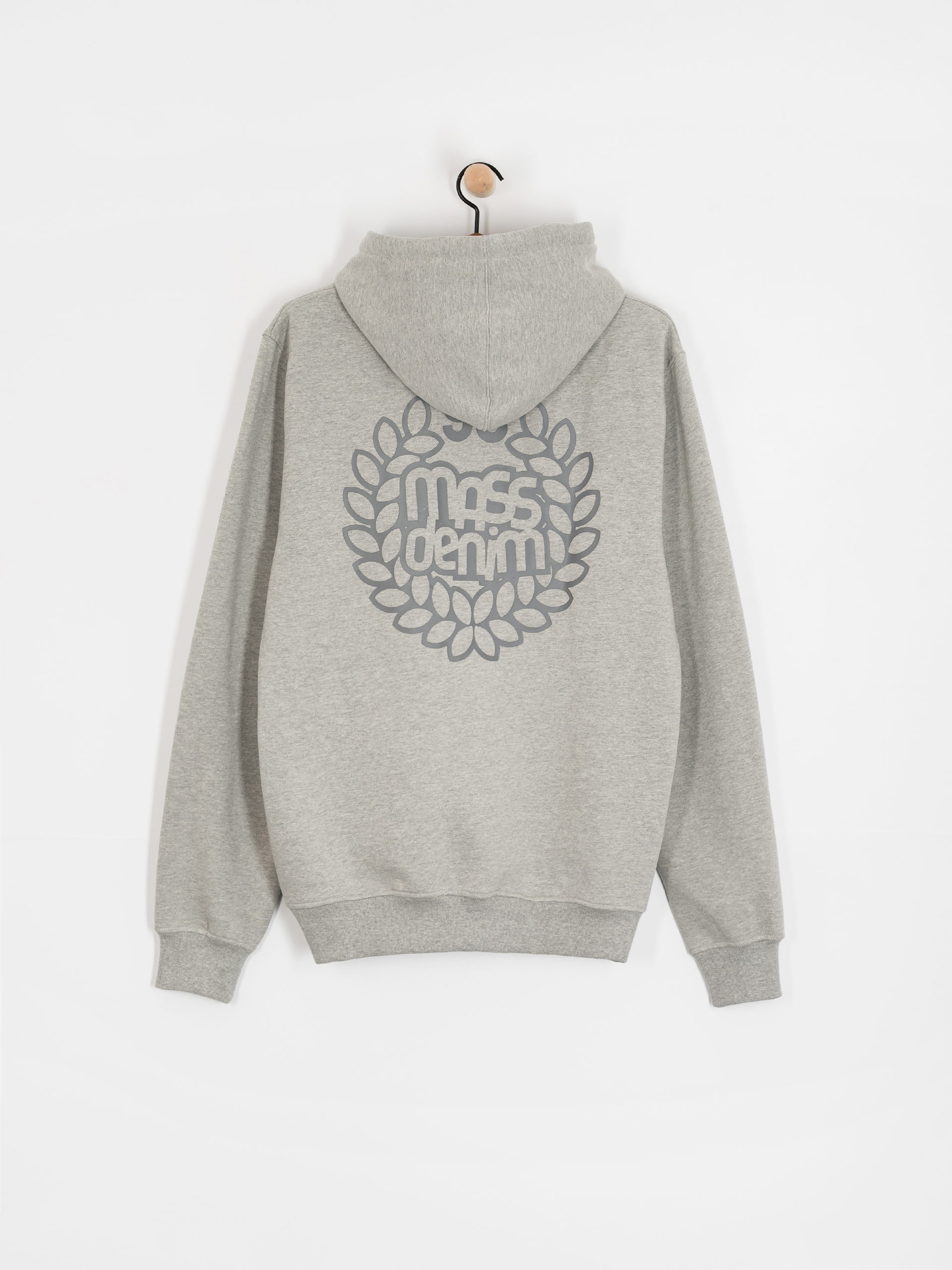 Mikina s kapucí MassDnm Base Back HD (lt heather grey)