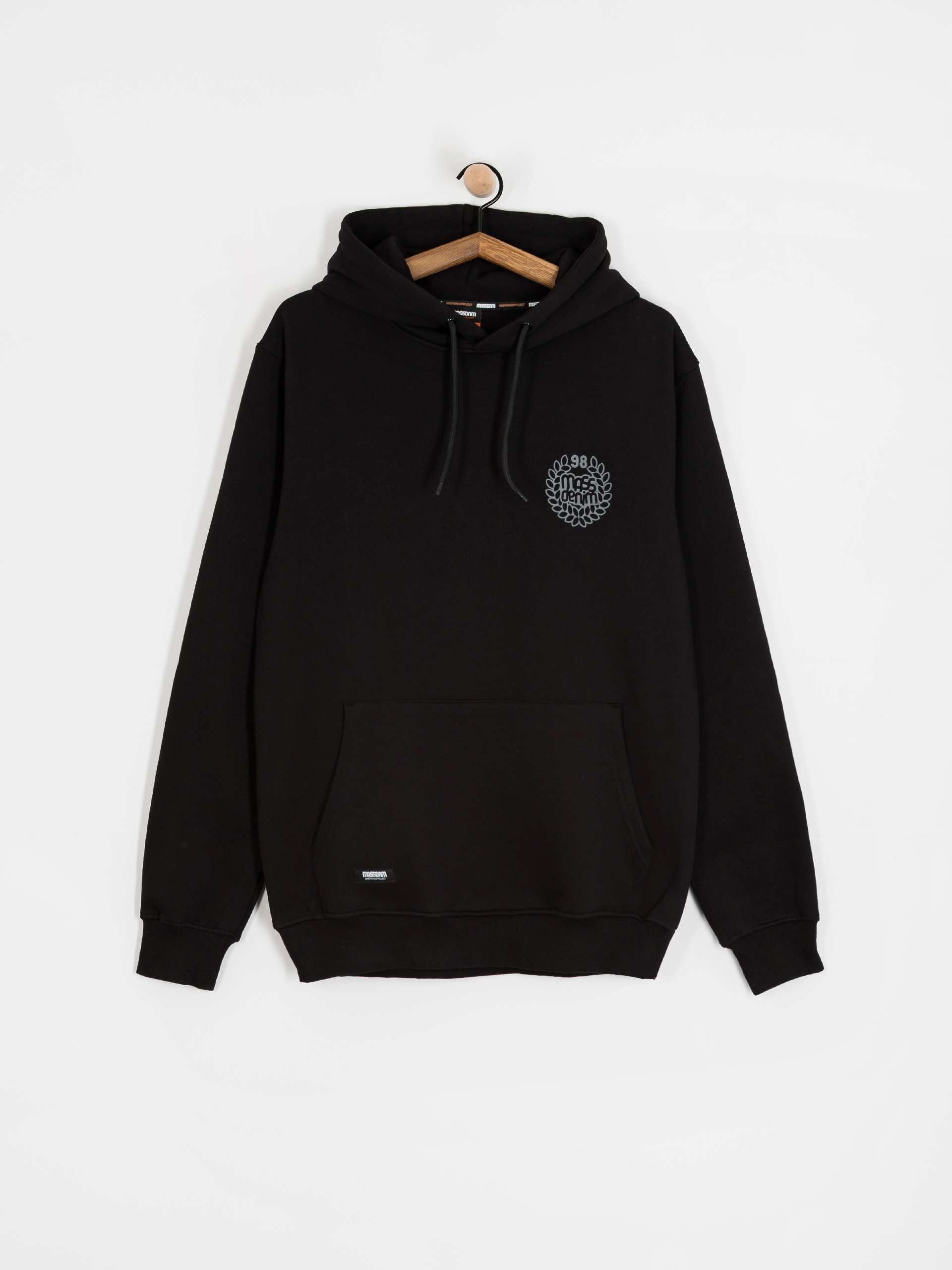 Mikina s kapucí MassDnm Base Back HD (black)