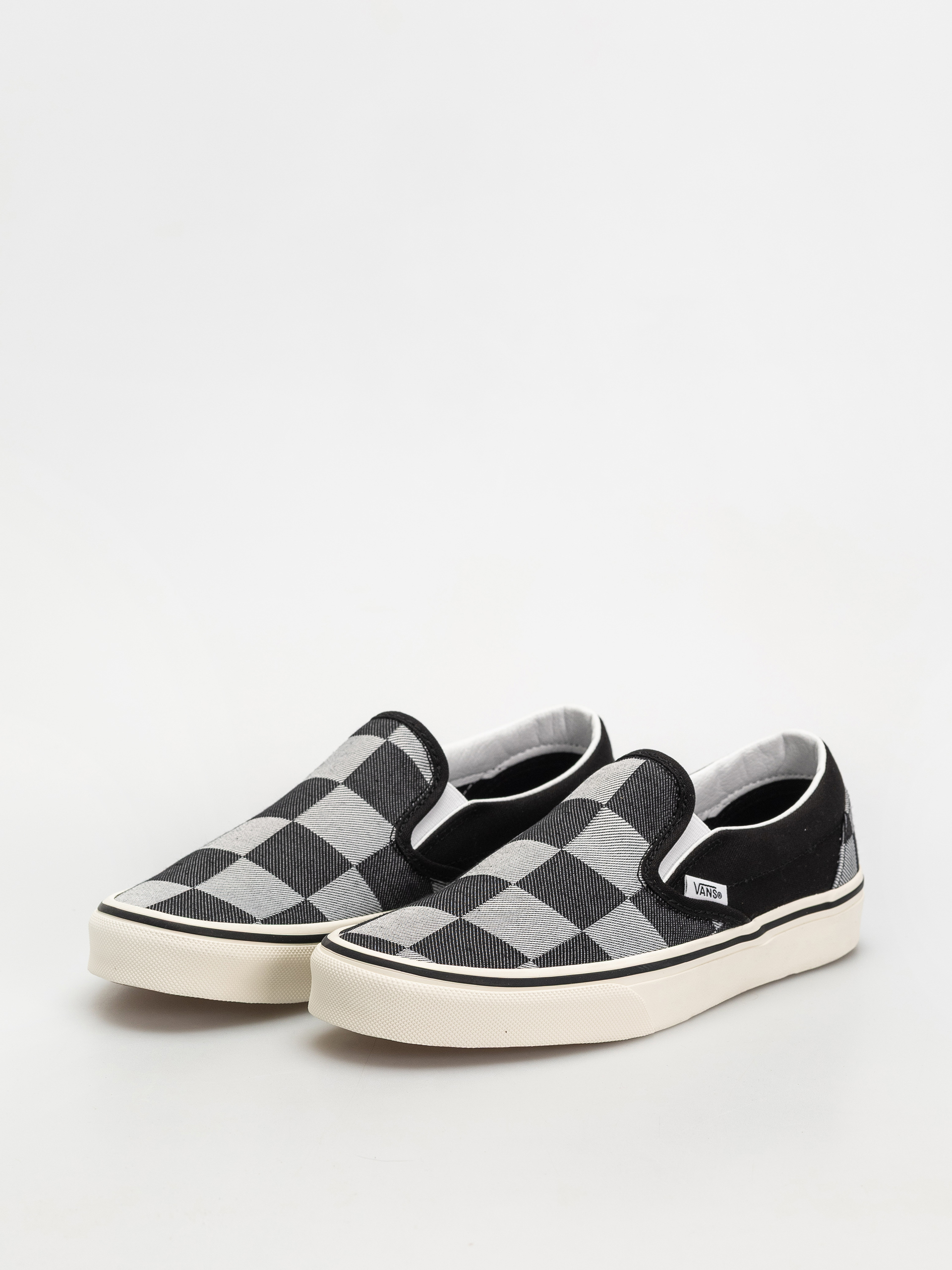 Boty Vans Classic Slip On (mono checkerboard black)