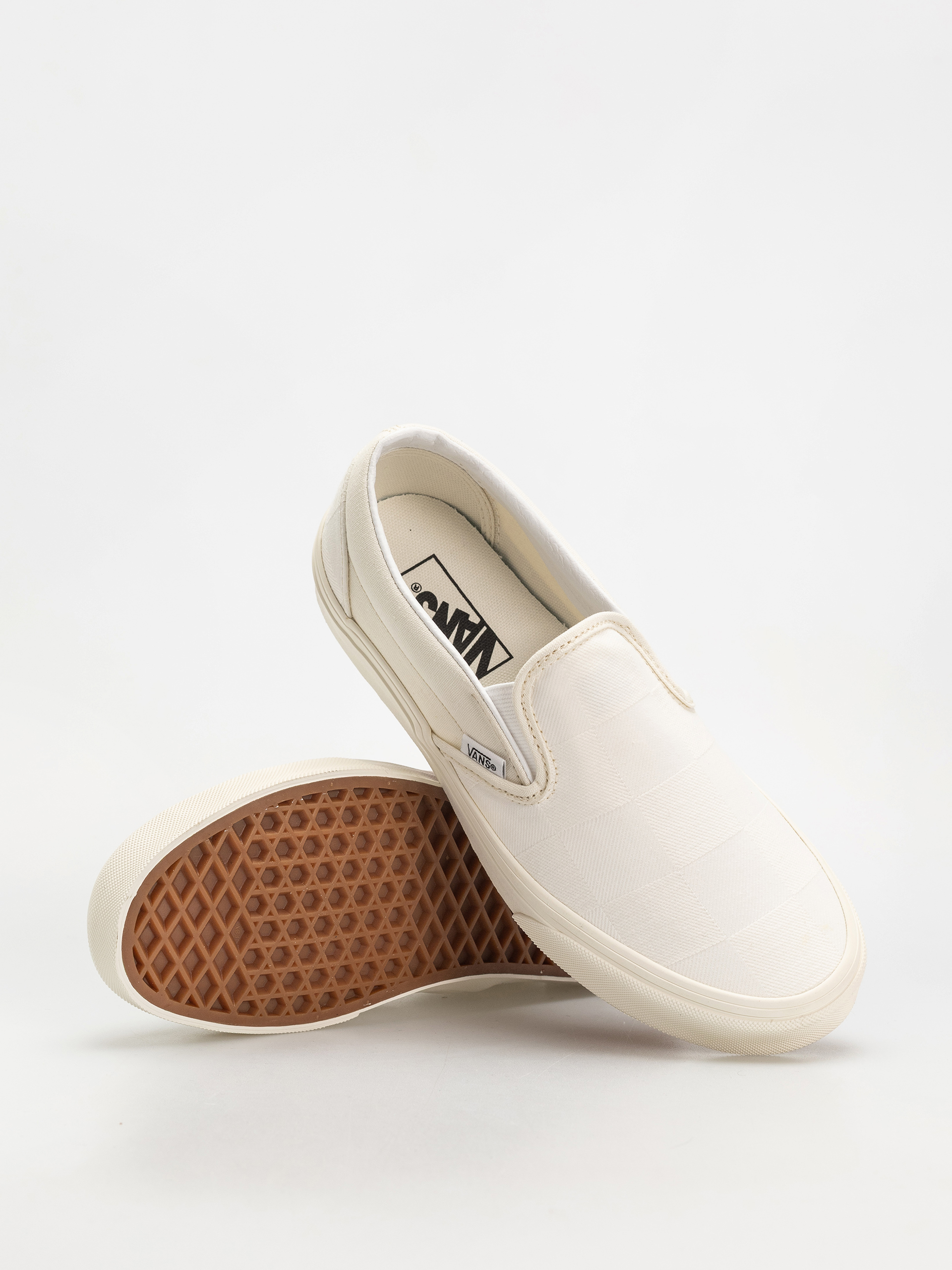 Boty Vans Classic Slip On (mono checkerboard white)