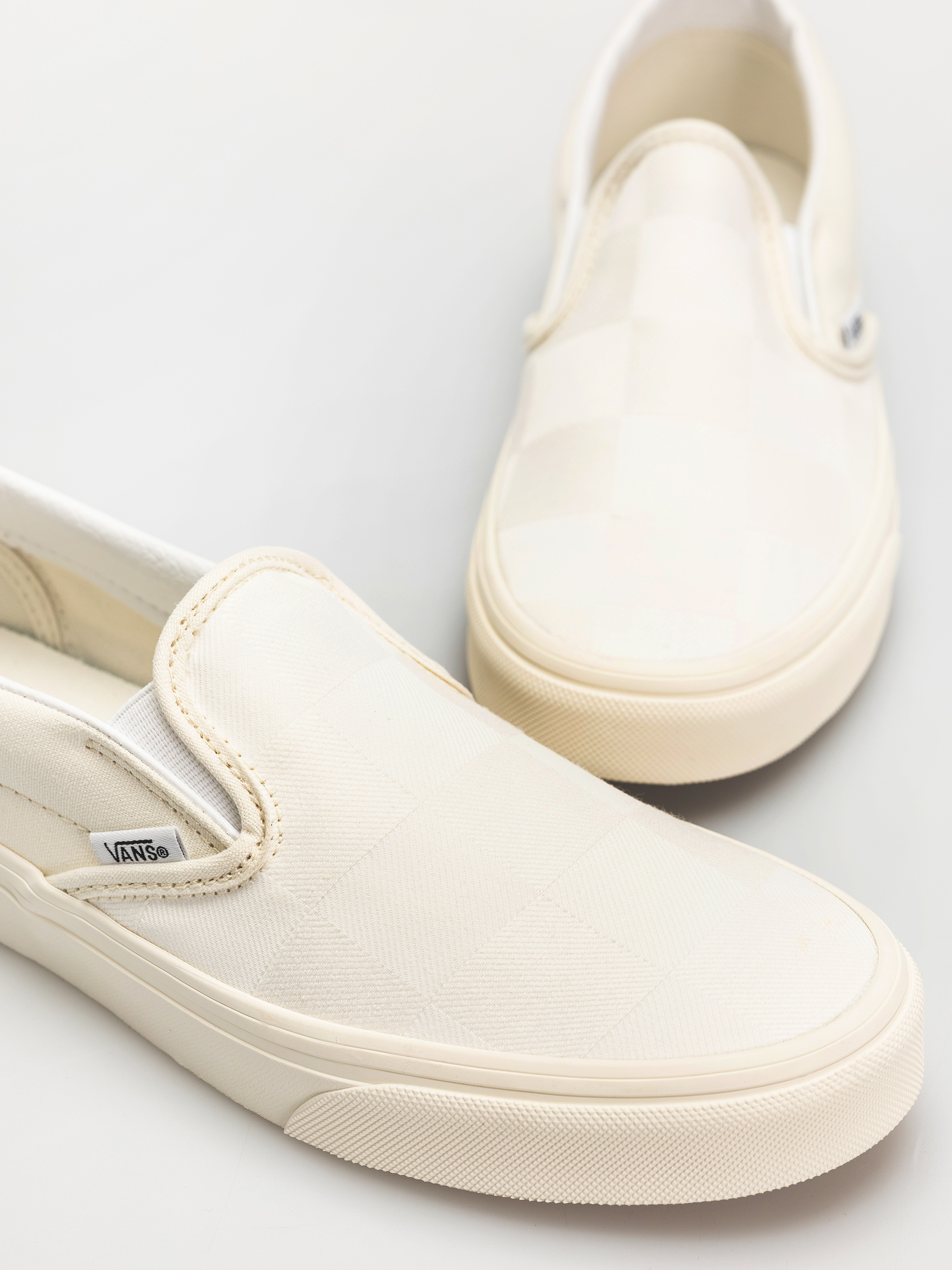 Boty Vans Classic Slip On (mono checkerboard white)