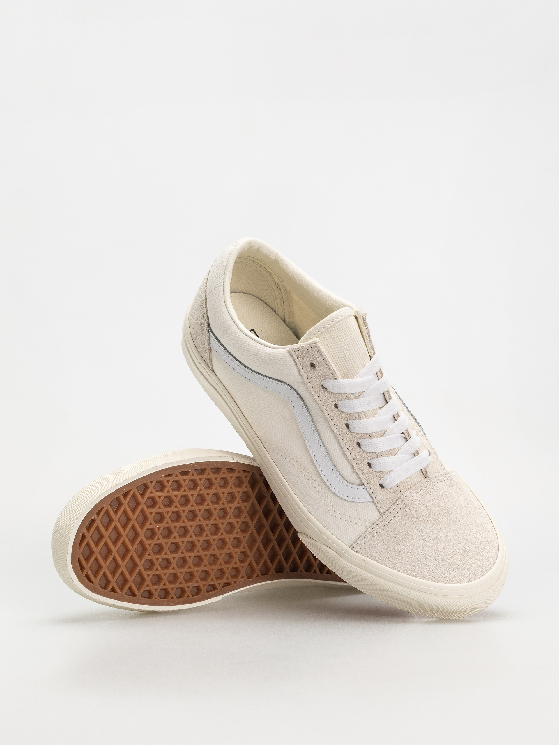 Boty Vans Old Skool (mono checkerboard white)