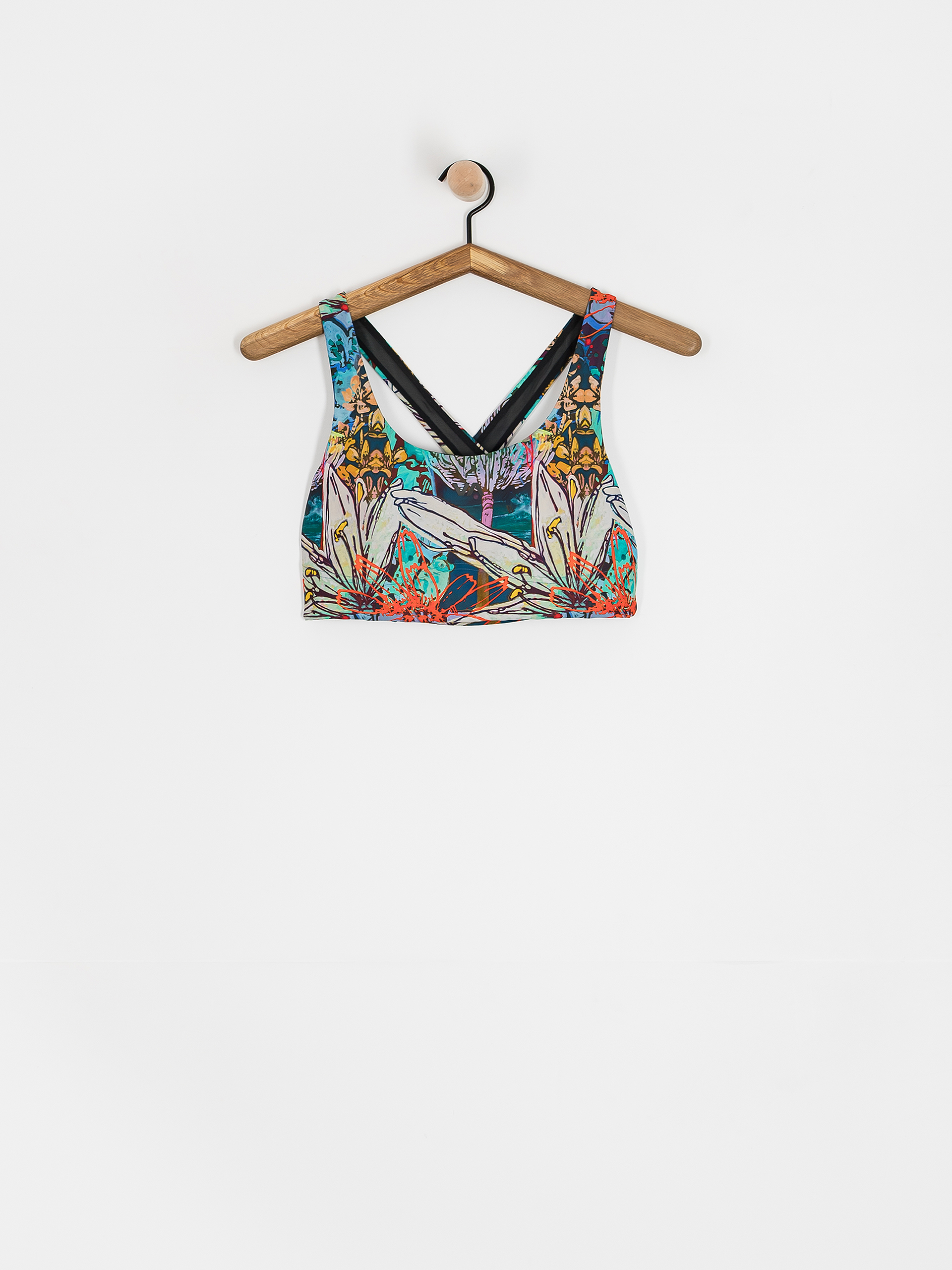 Plavky RVCA Sage Cross Back Bra Wmn (jade)