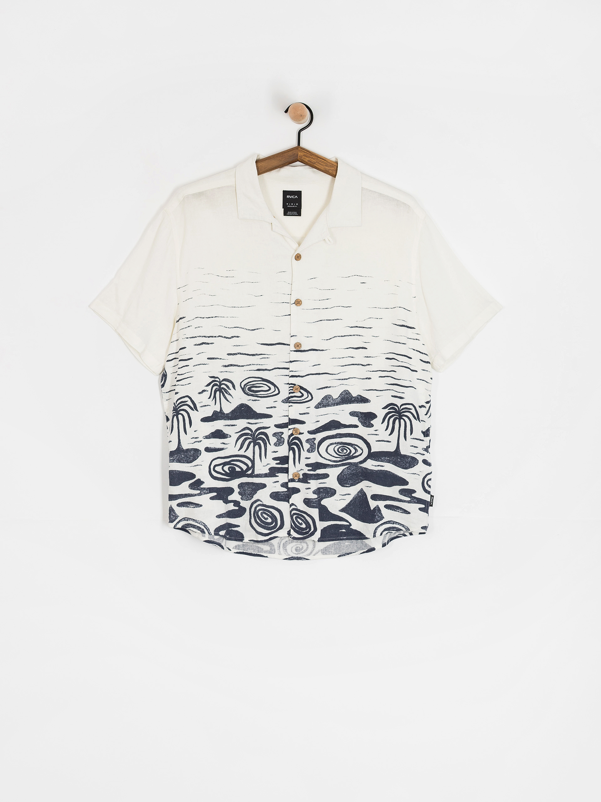 Košile RVCA Wasted Palms (natural)