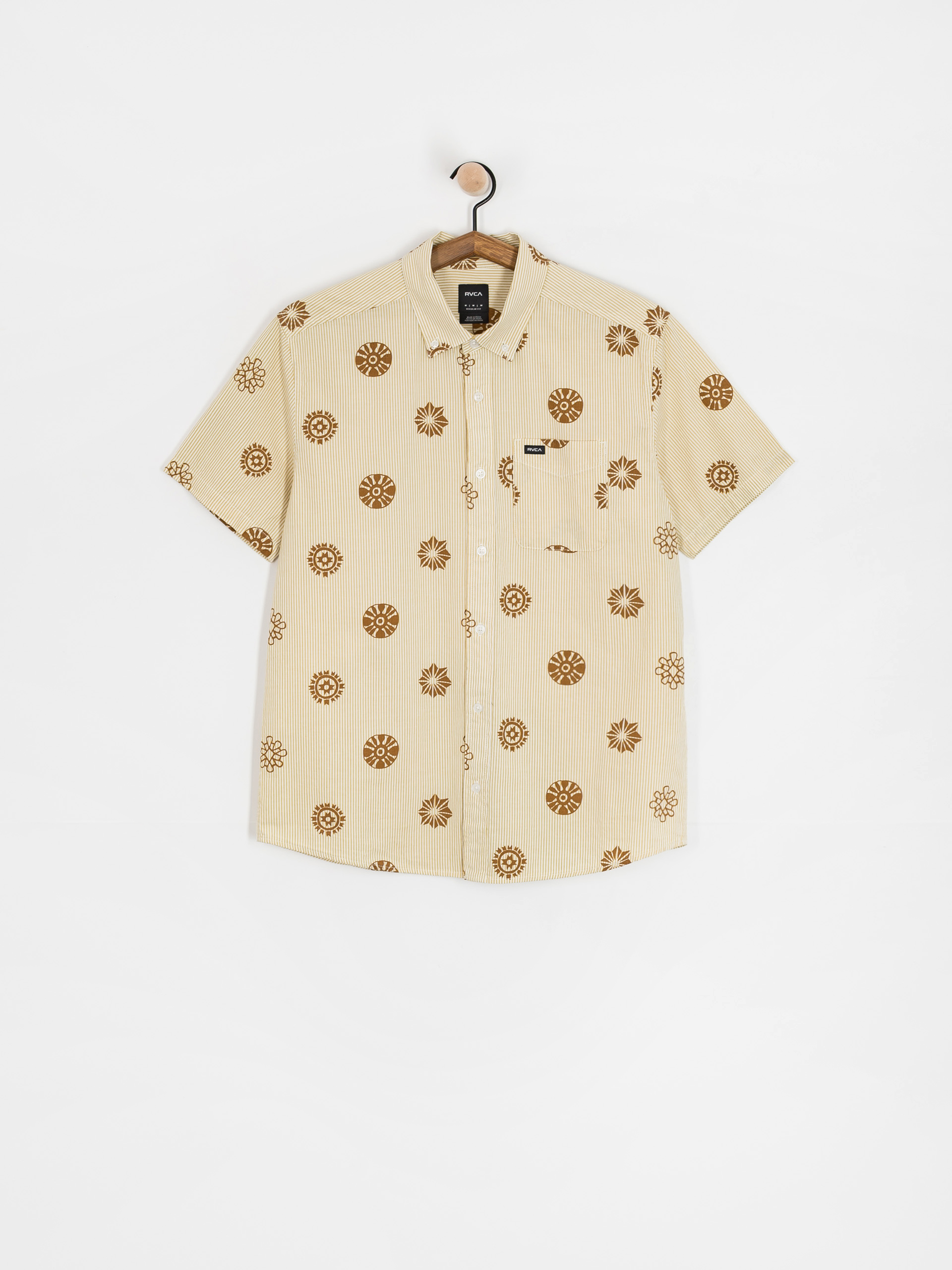 Košile RVCA Endless Seersucker (gold)