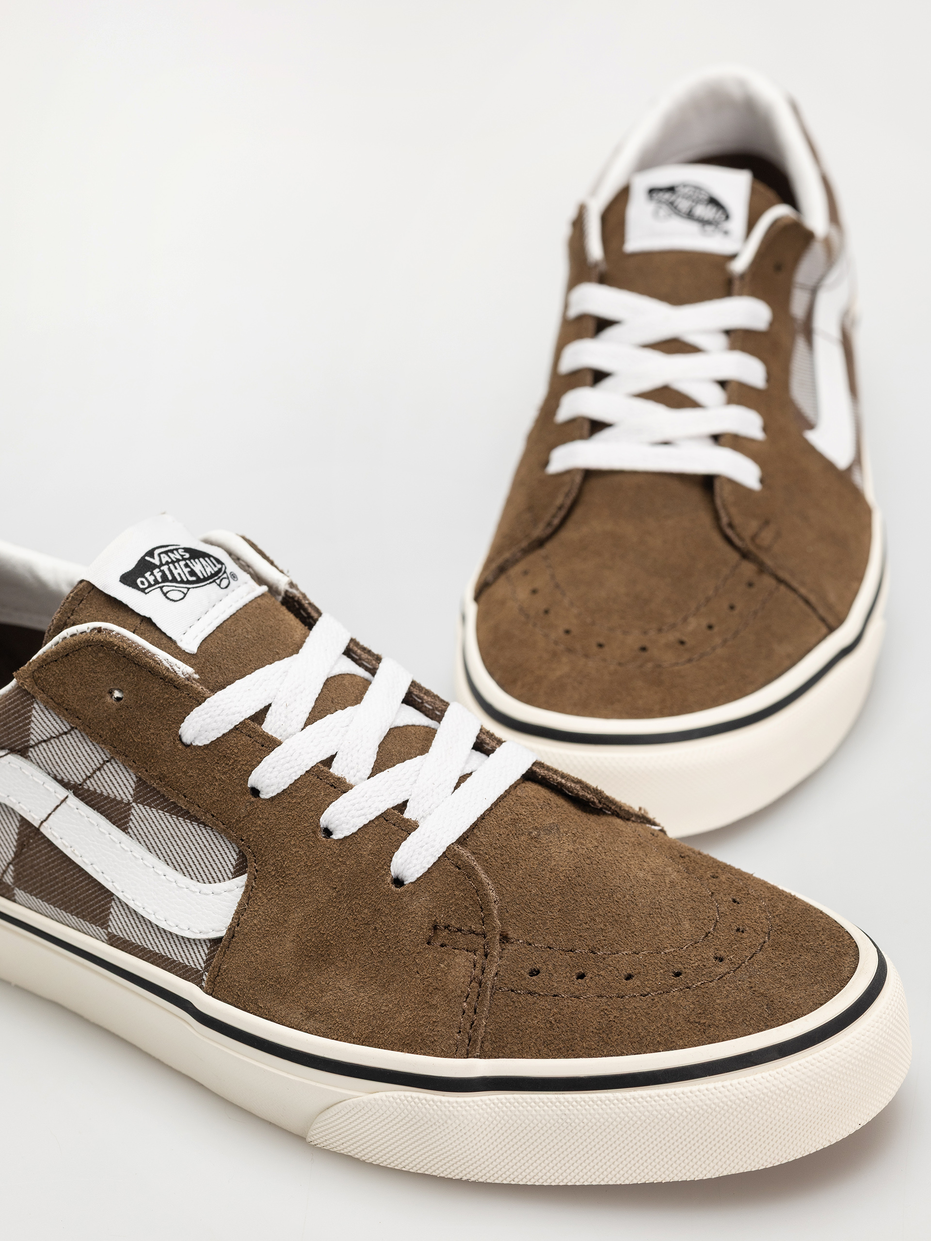 Boty Vans Sk8 Low (mono checkerboard brown)