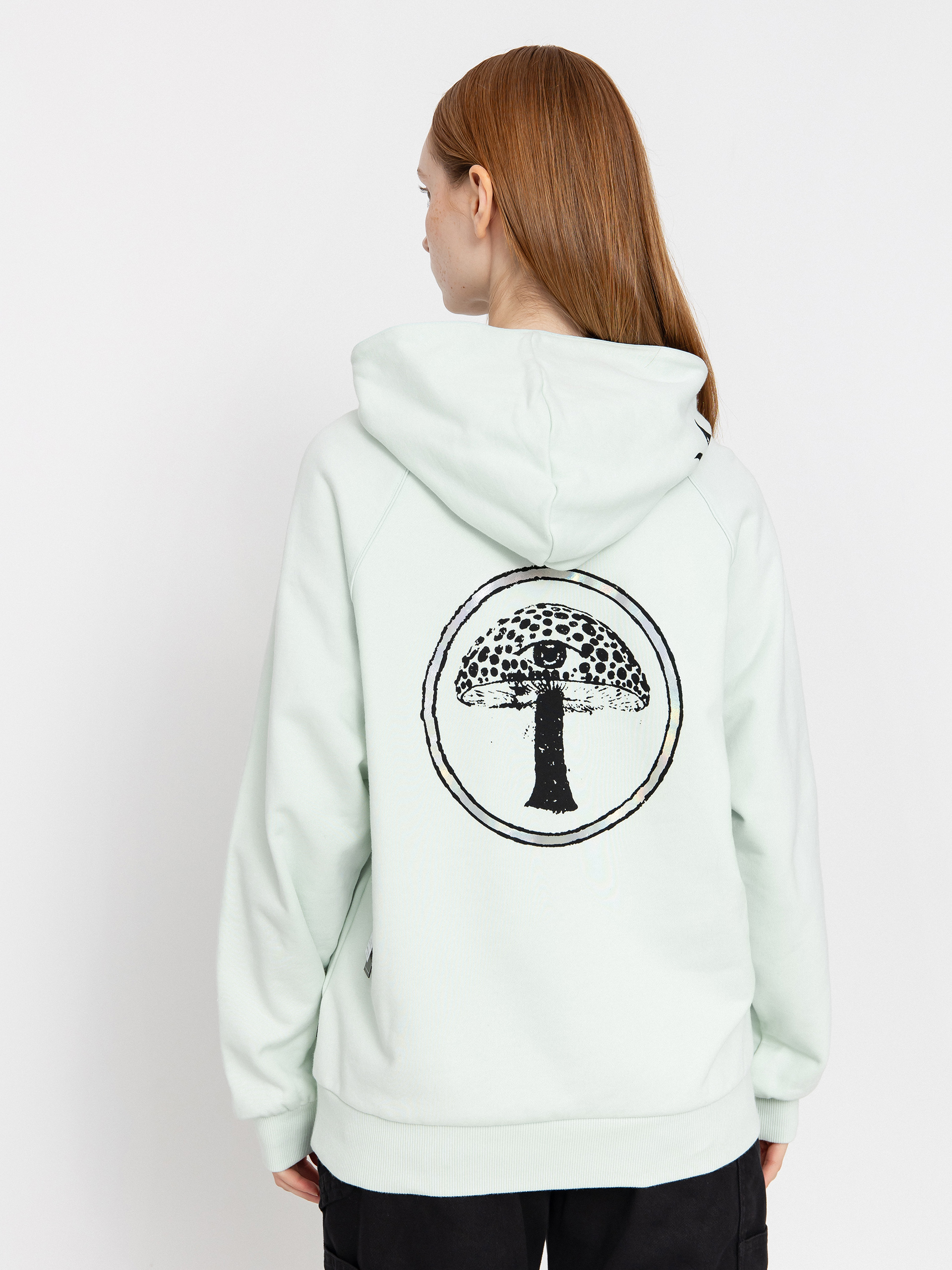 Mikina s kapucí Volcom Fa Filip Rygalski HD Wmn (cloud blue)