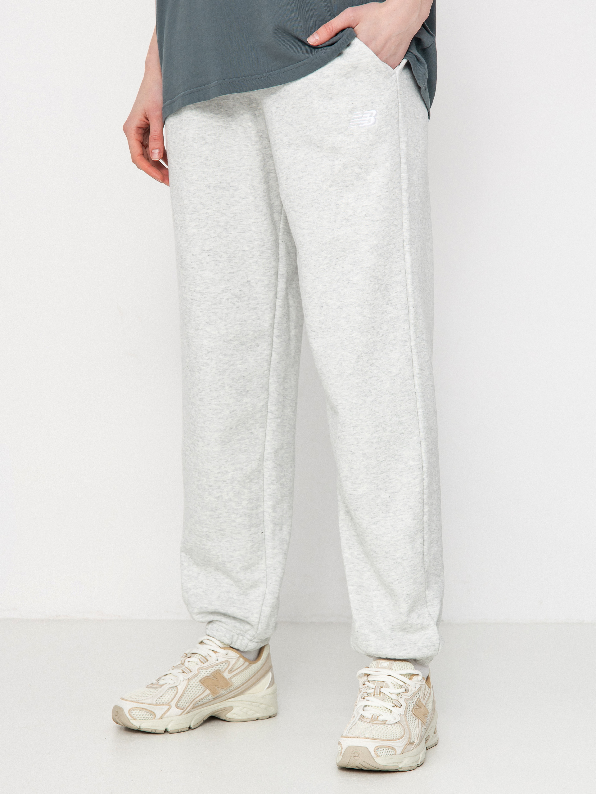 Kalhoty New Balance French Terry Wmn (ashheath)