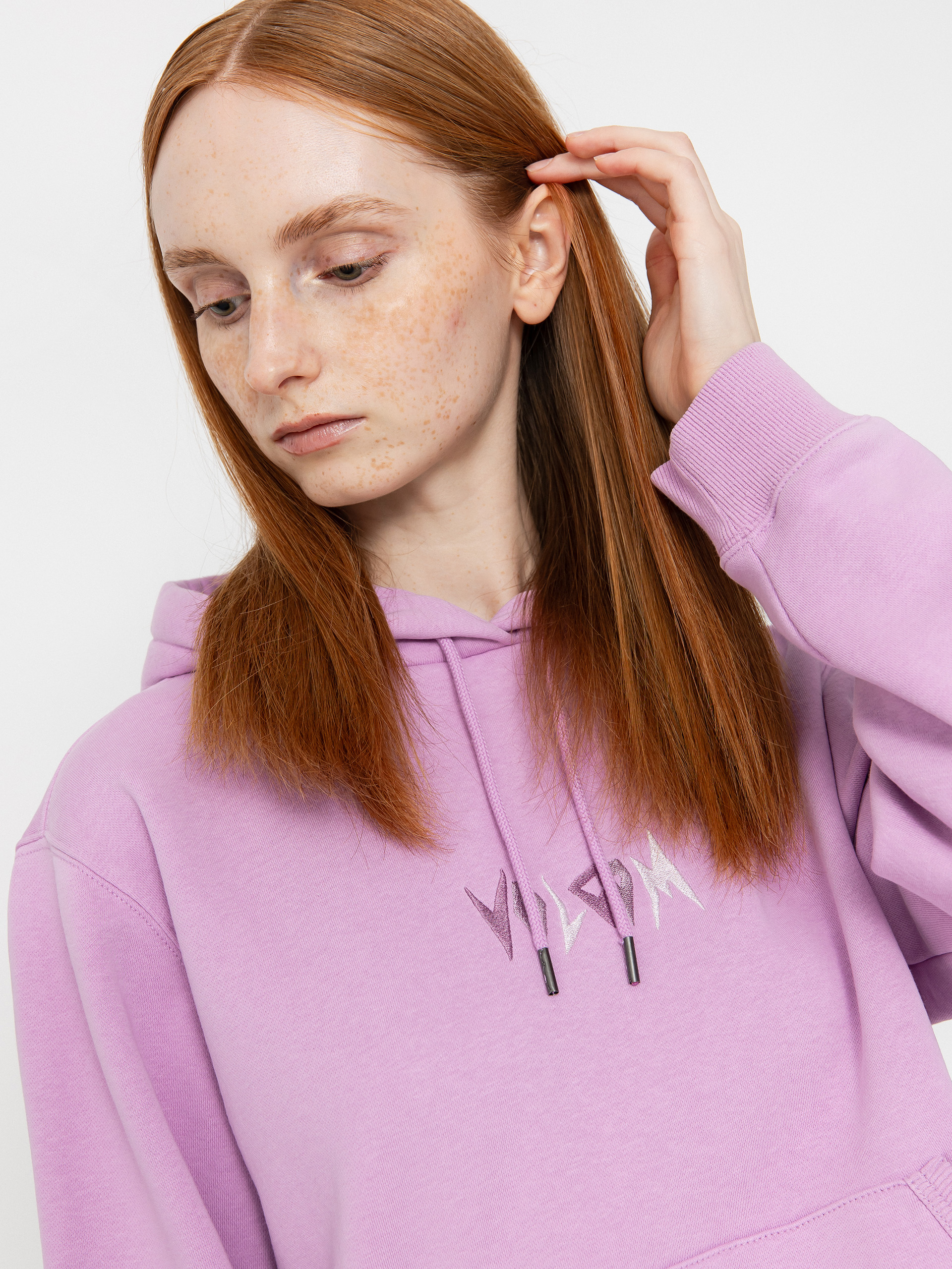 Mikina s kapucí Volcom Spikstone HD Wmn (iris purple)