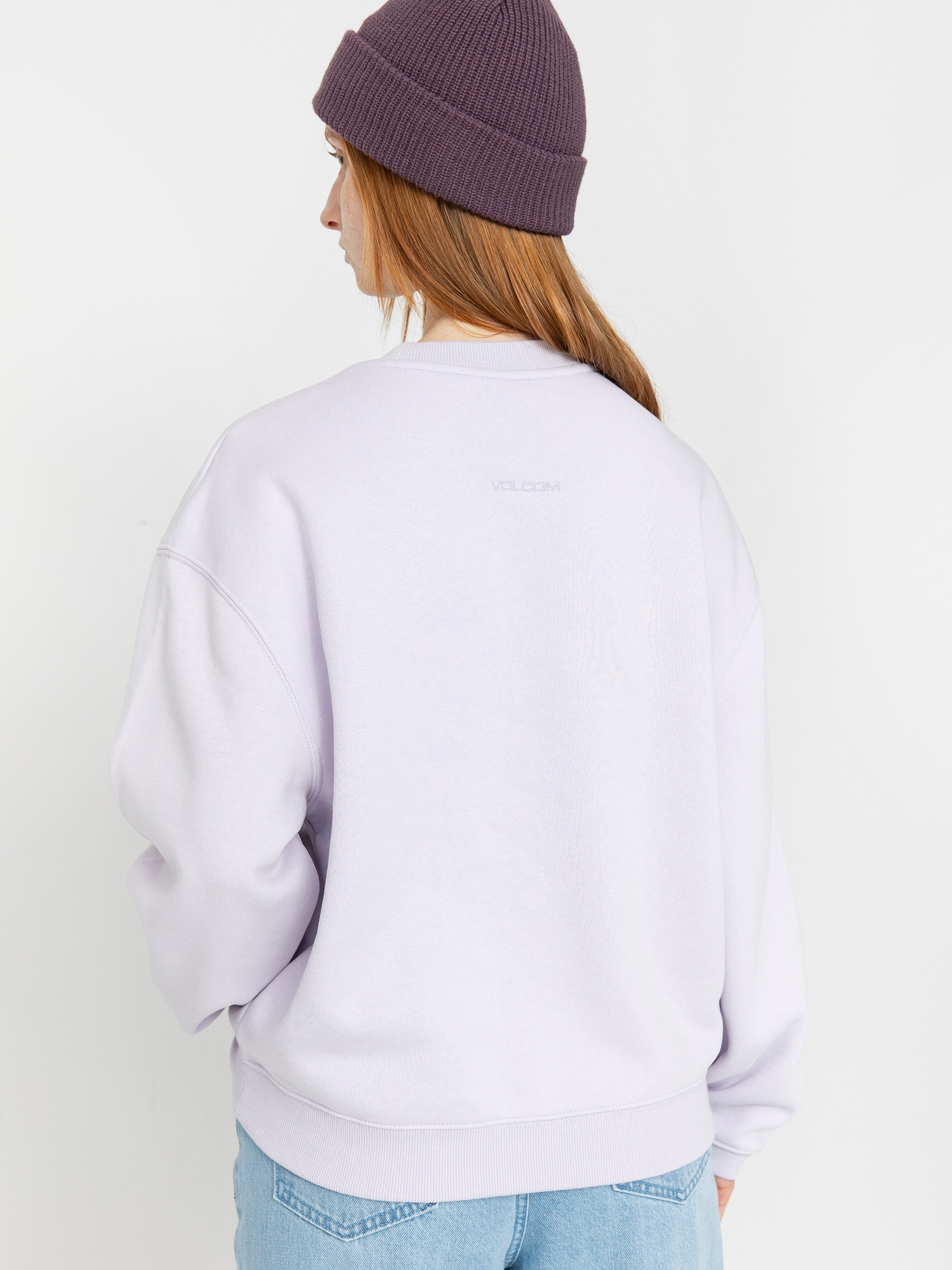 Mikina Volcom Stone Heart Up Crew Wmn (dusty lavender)