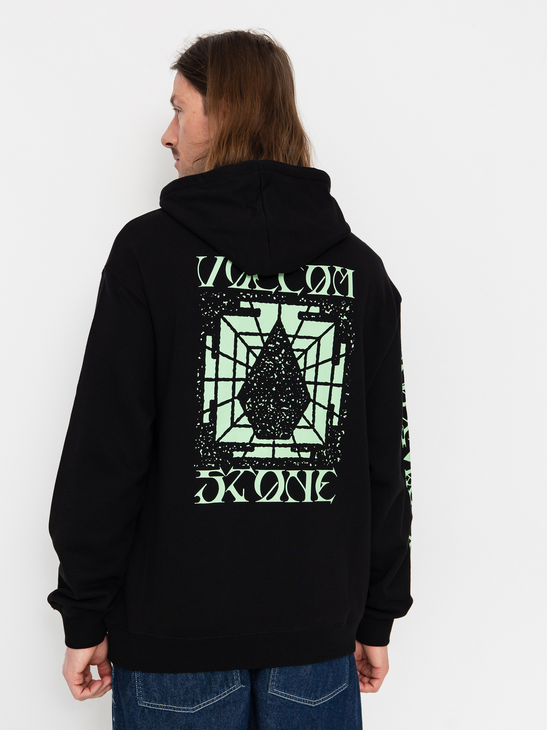 Mikina s kapucí Volcom Handerry HD (black)