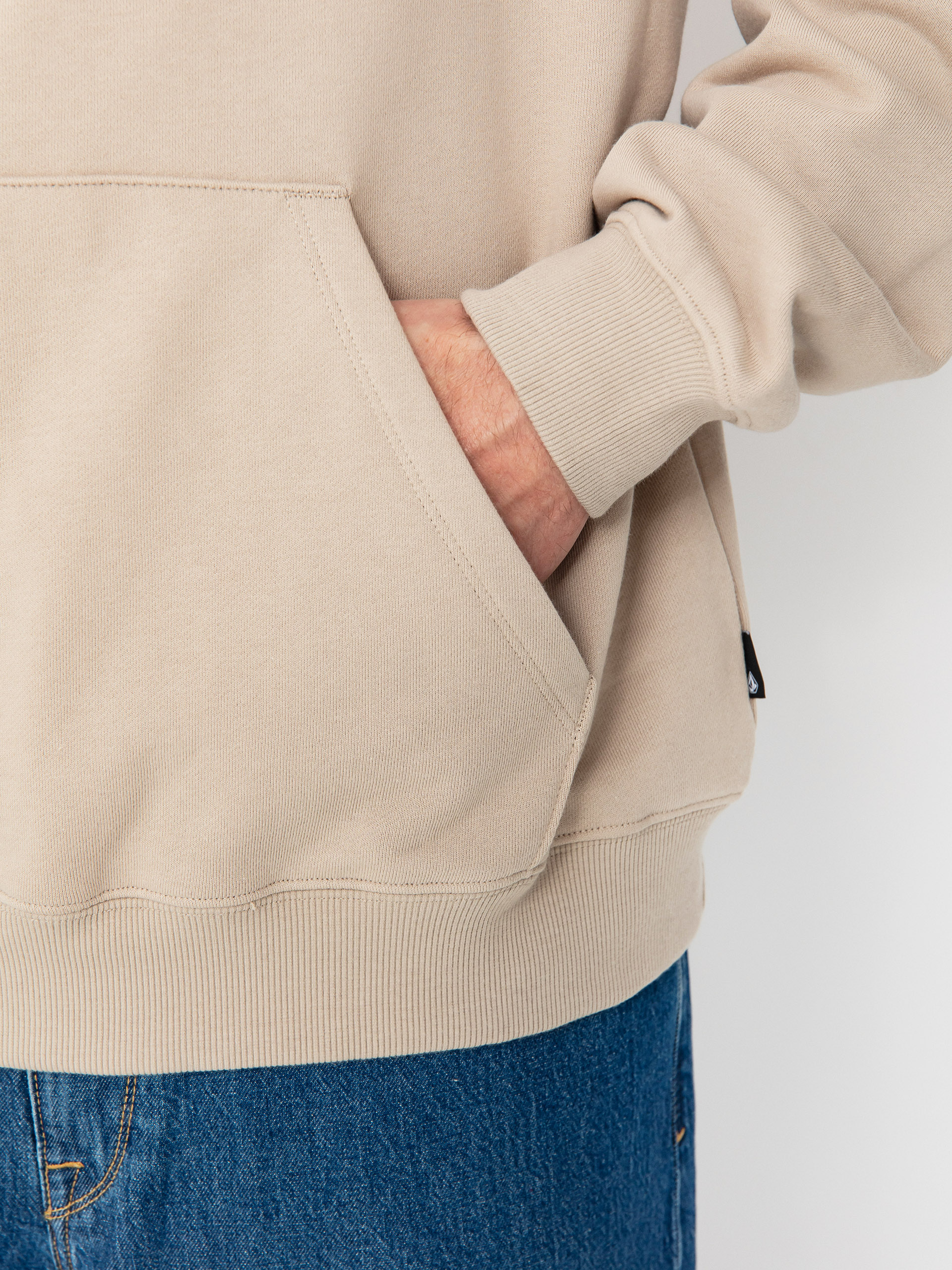 Mikina s kapucí Volcom Handerry HD (light khaki)