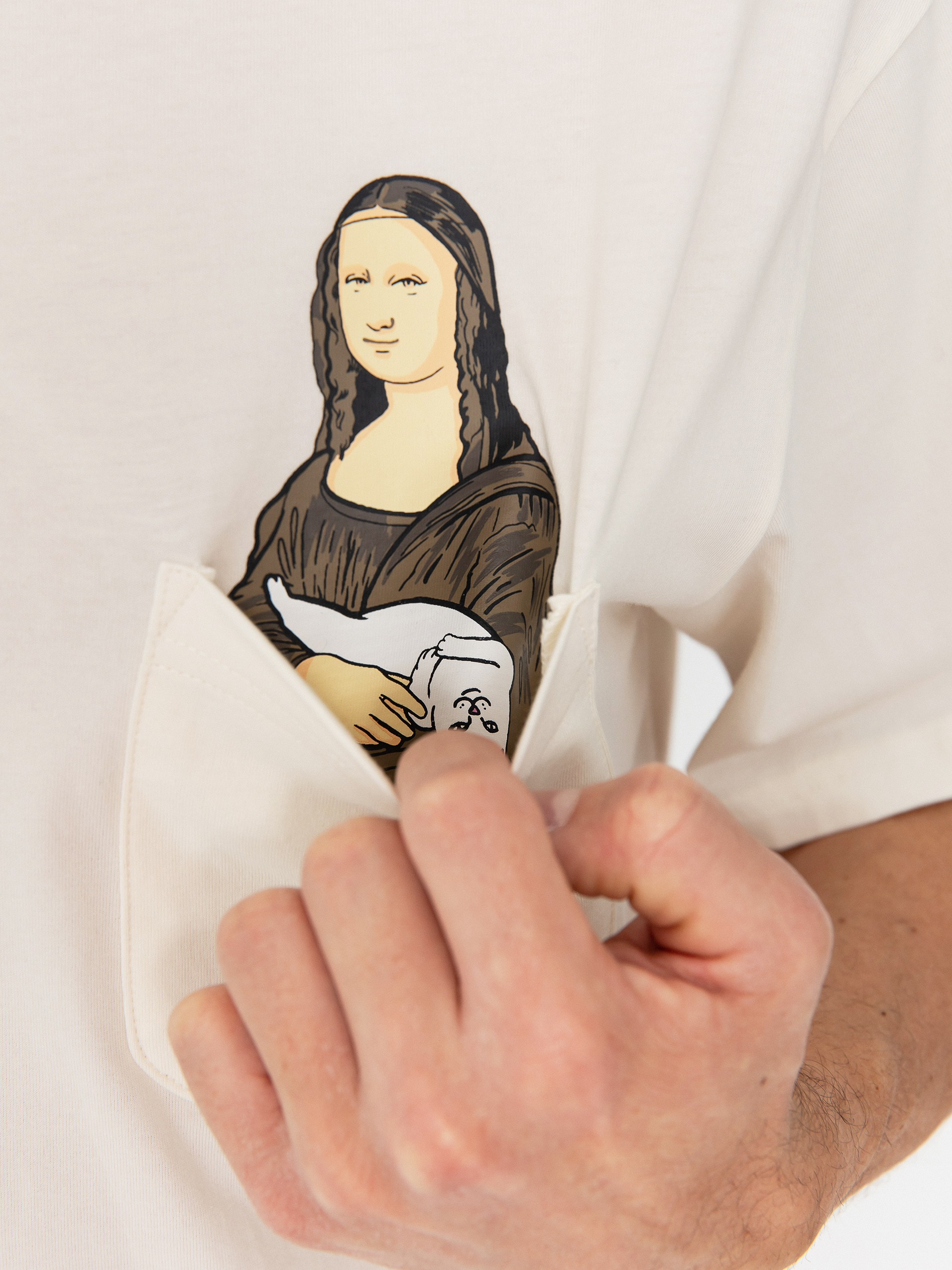 Tričko RipNDip Nermalisa Pocket (bone)