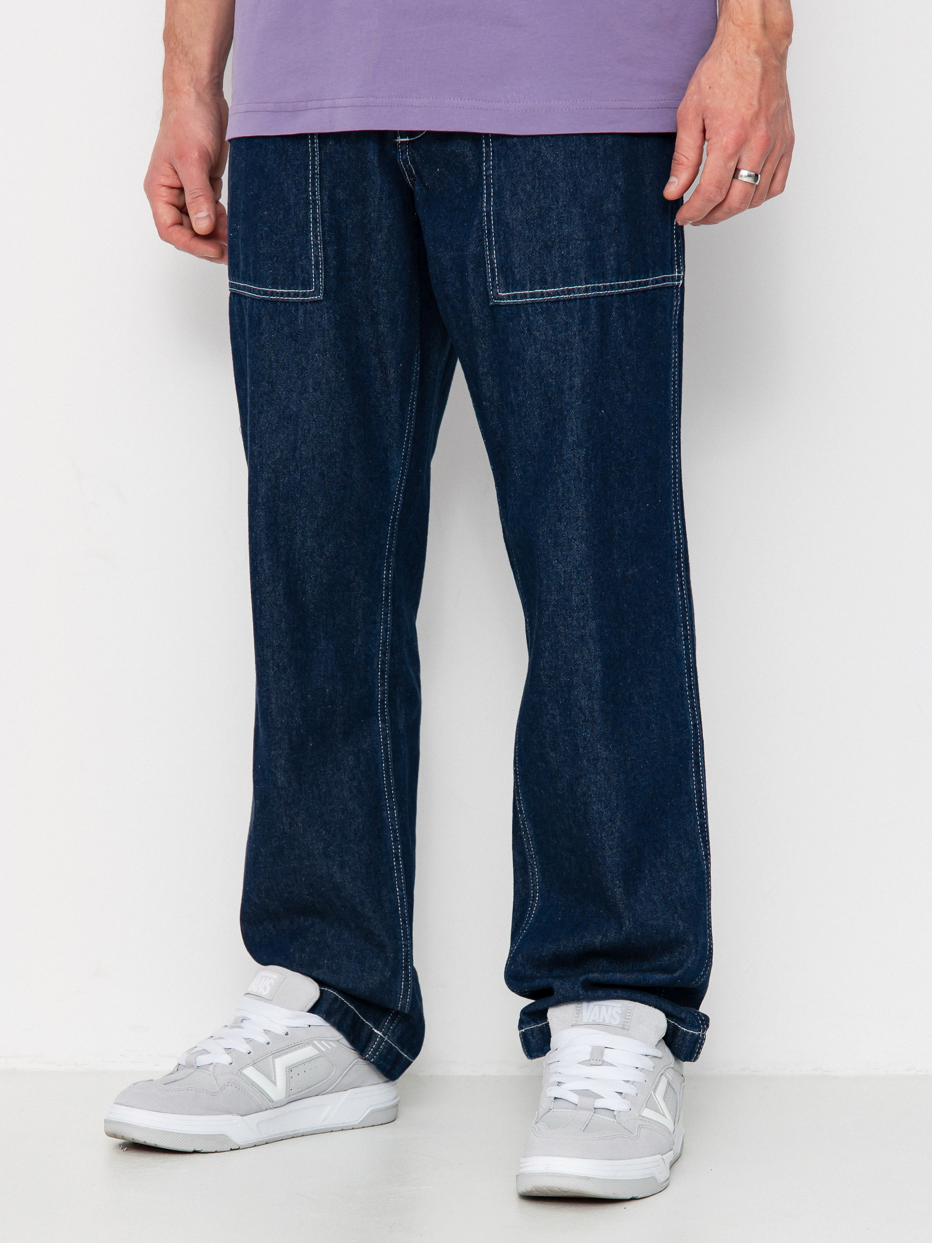 Kalhoty Vans Fatigue Loose Tapered Denim (dark denim)