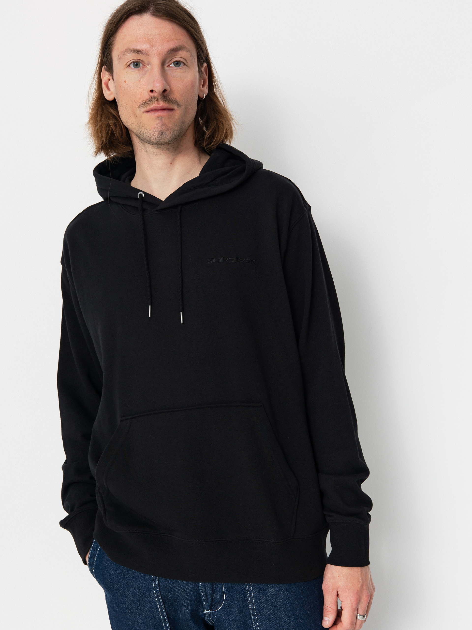 Mikina s kapucu00ed Quiksilver Salt Water HD (black)