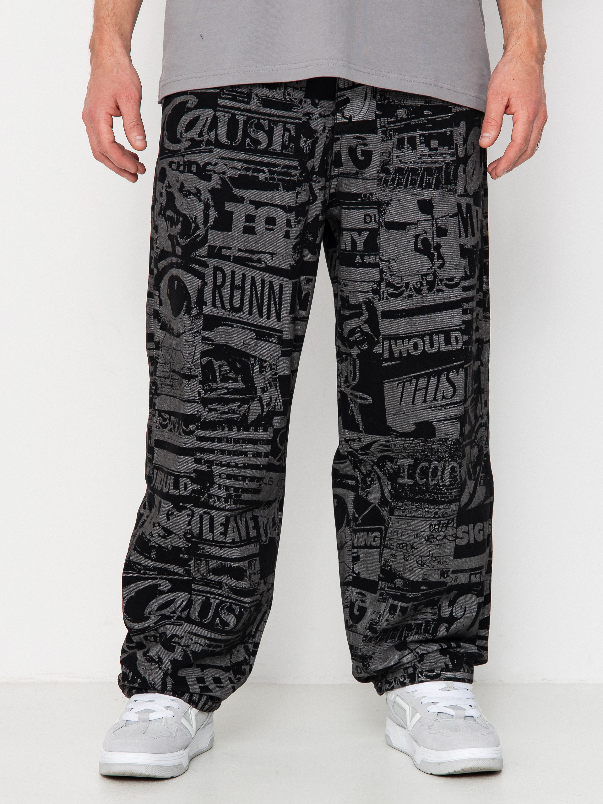 Kalhoty Wasted Paris Mind Casper (faded black/black)