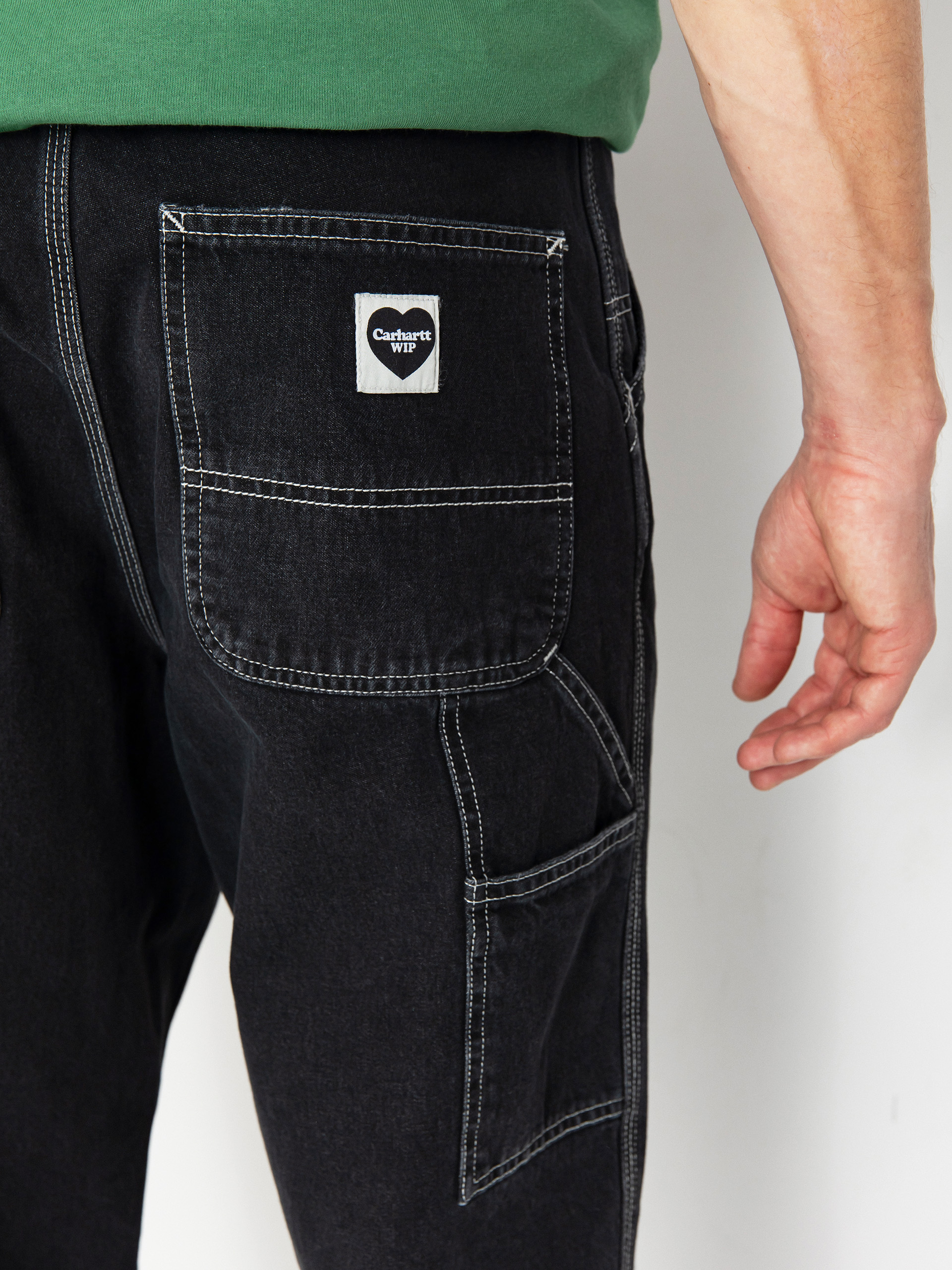 Kalhoty Carhartt WIP Single Knee (black)