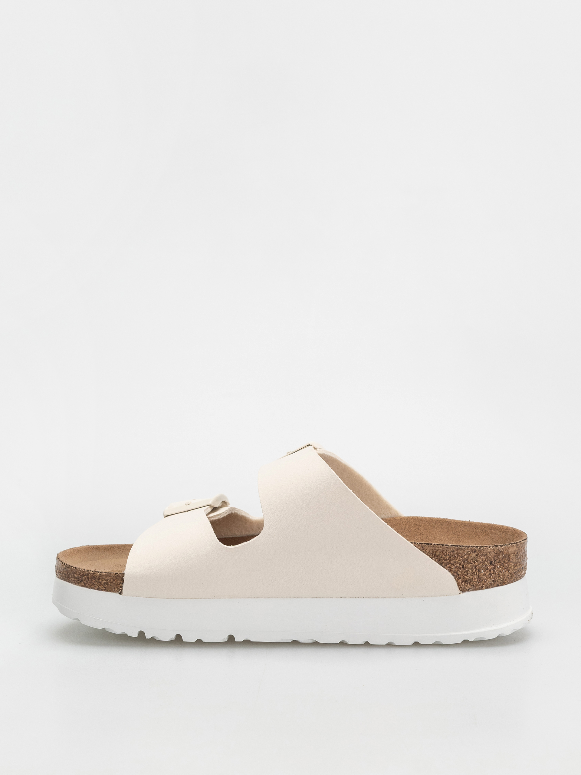 Plážovky Birkenstock Arizona Flex Platform Vegan Narrow Wmn (eggshell)