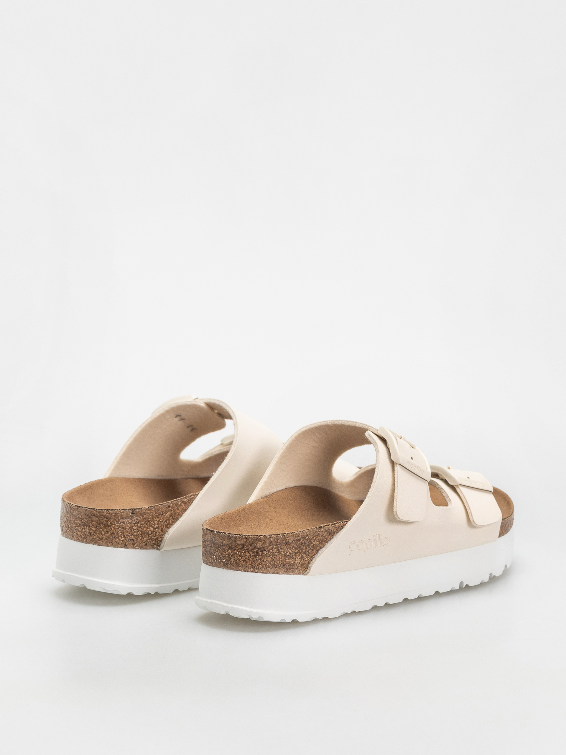 Plážovky Birkenstock Arizona Flex Platform Vegan Narrow Wmn (eggshell)