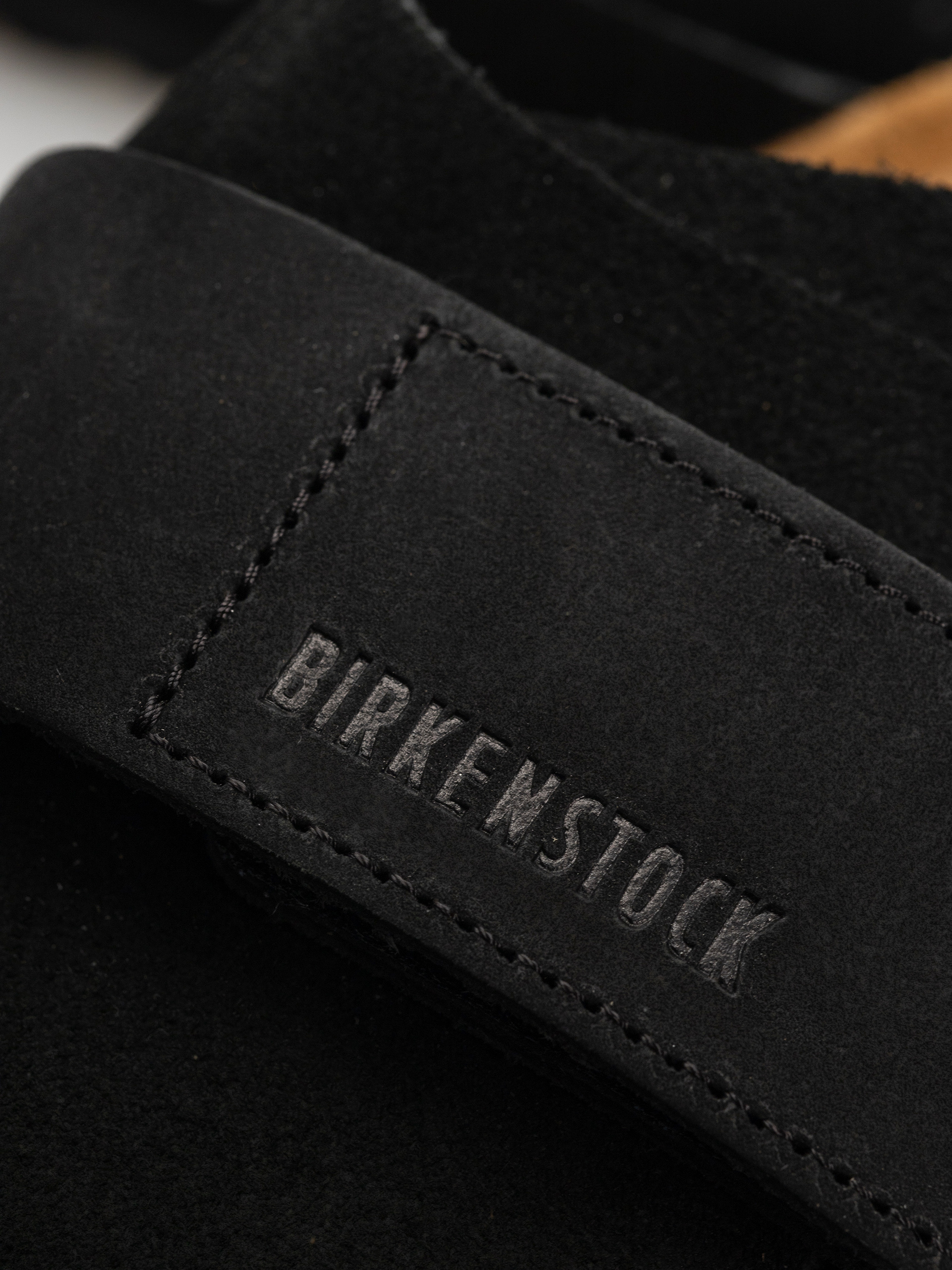 Plážovky Birkenstock Kyoto Nubuck Suede Leather Regular (black)