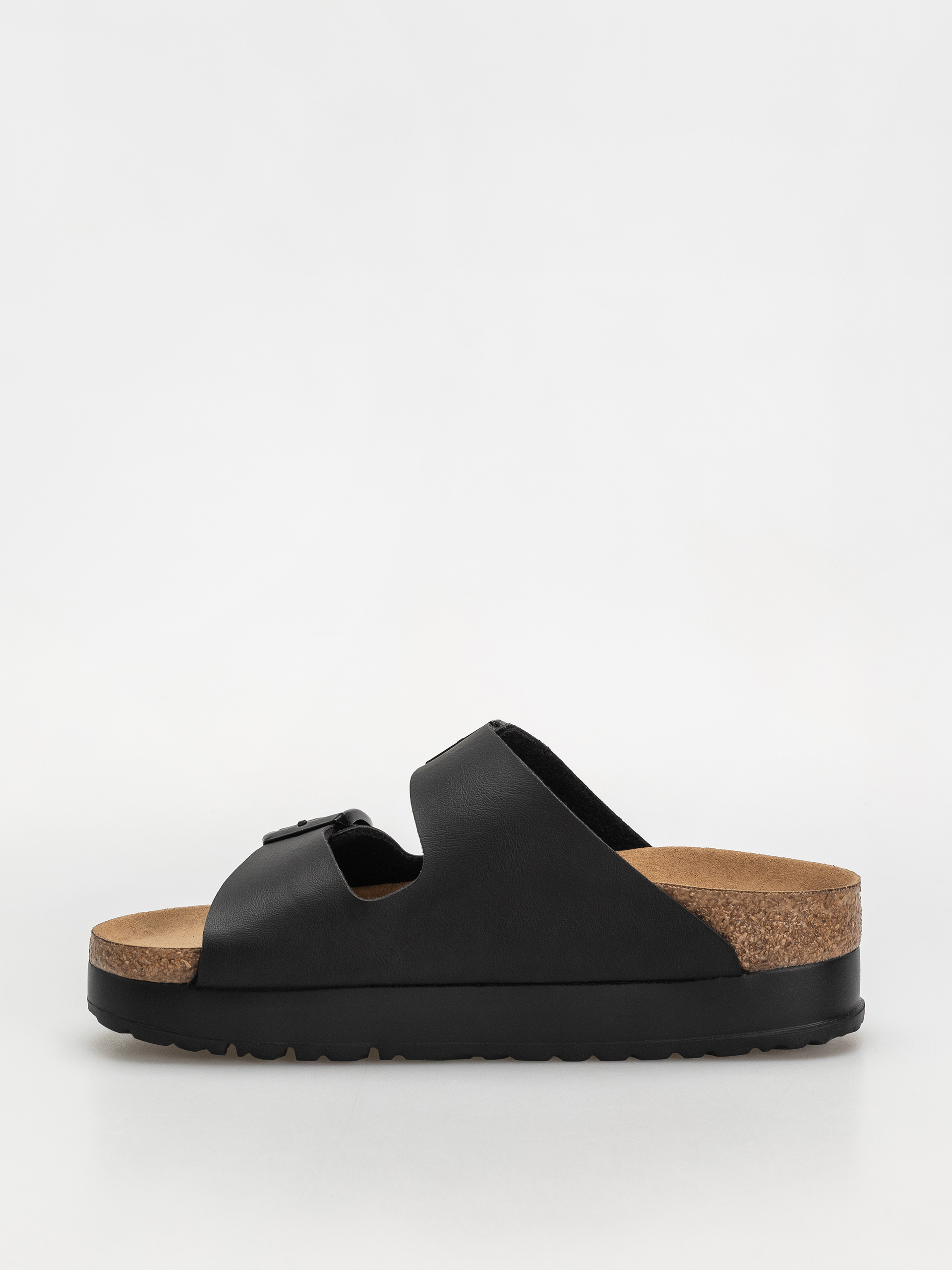 Plážovky Birkenstock Arizona Flex Platform Vegan Narrow Wmn (black)
