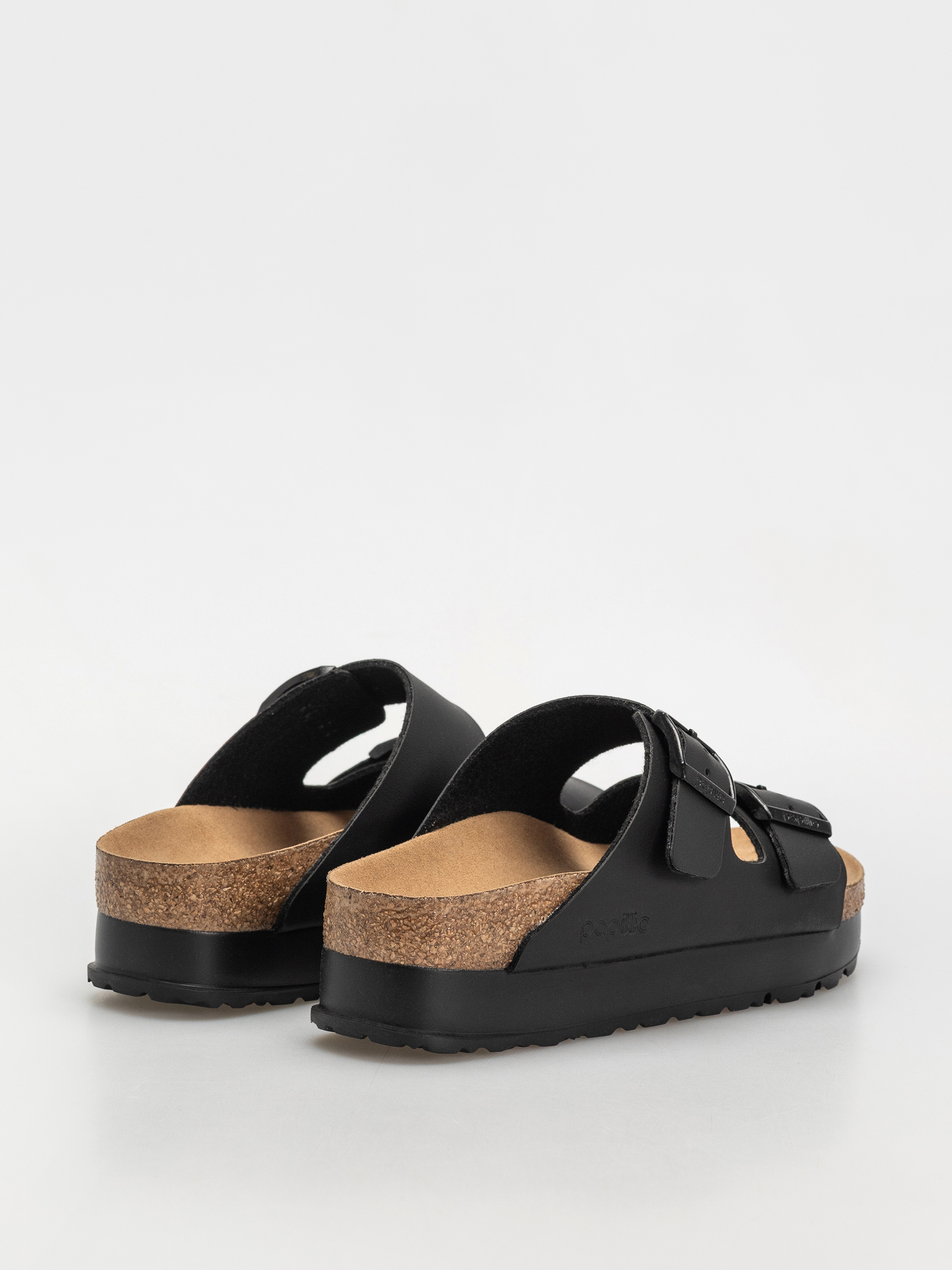 Plážovky Birkenstock Arizona Flex Platform Vegan Narrow Wmn (black)