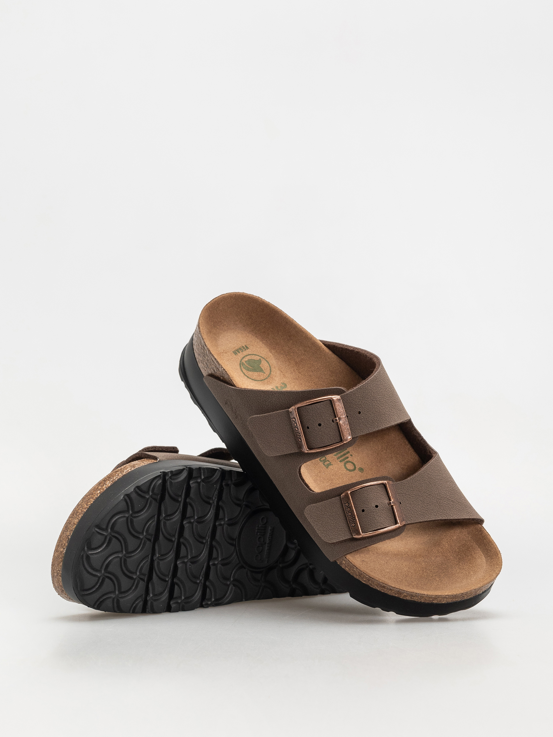 Plážovky Birkenstock Arizona Flex Platform Vegan Narrow Wmn (mocca)