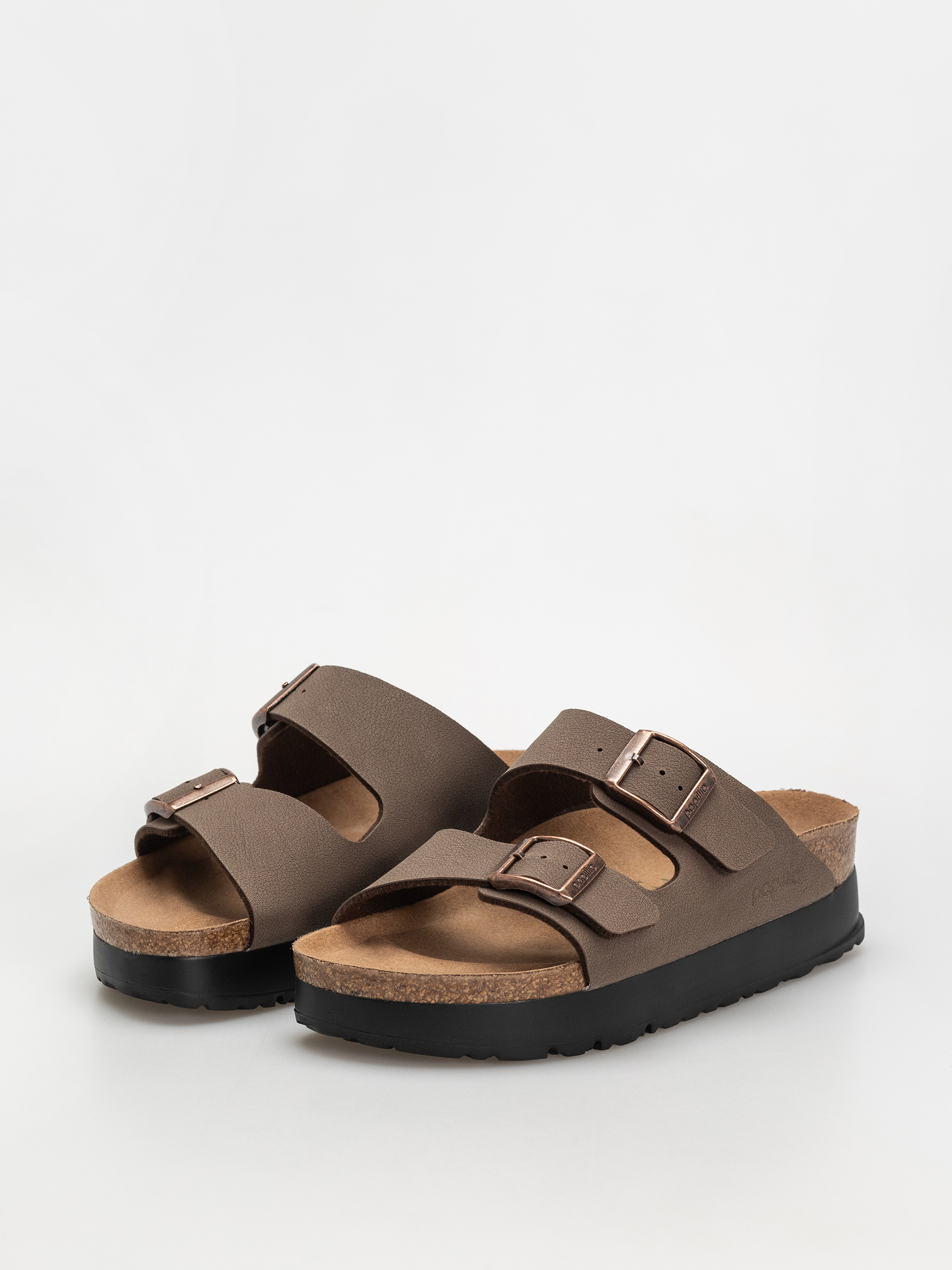 Plážovky Birkenstock Arizona Flex Platform Vegan Narrow Wmn (mocca)