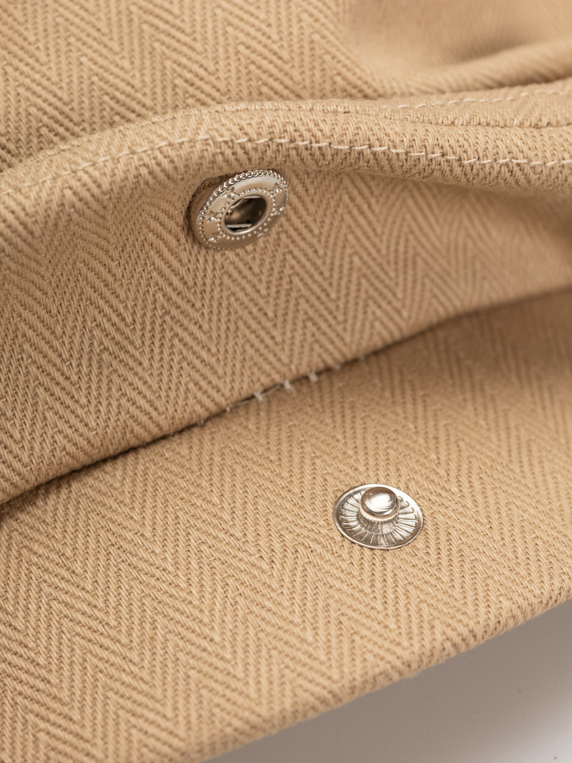 Klobouk s kšiltem Brixton Hooligan Lw Snap Cap (khaki/sand herringbone)