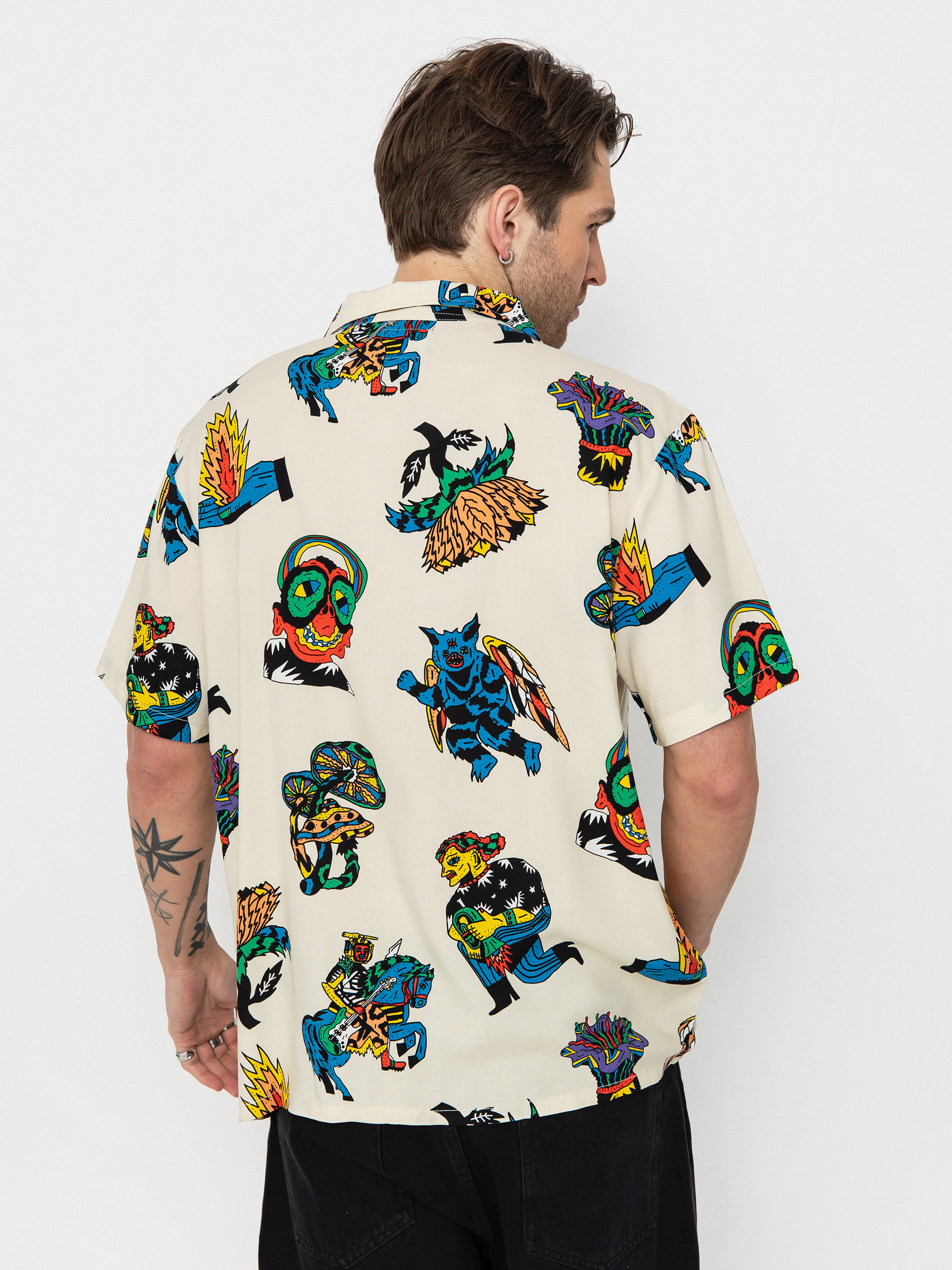 Košile Volcom Fa Bob Mollema (light beige)