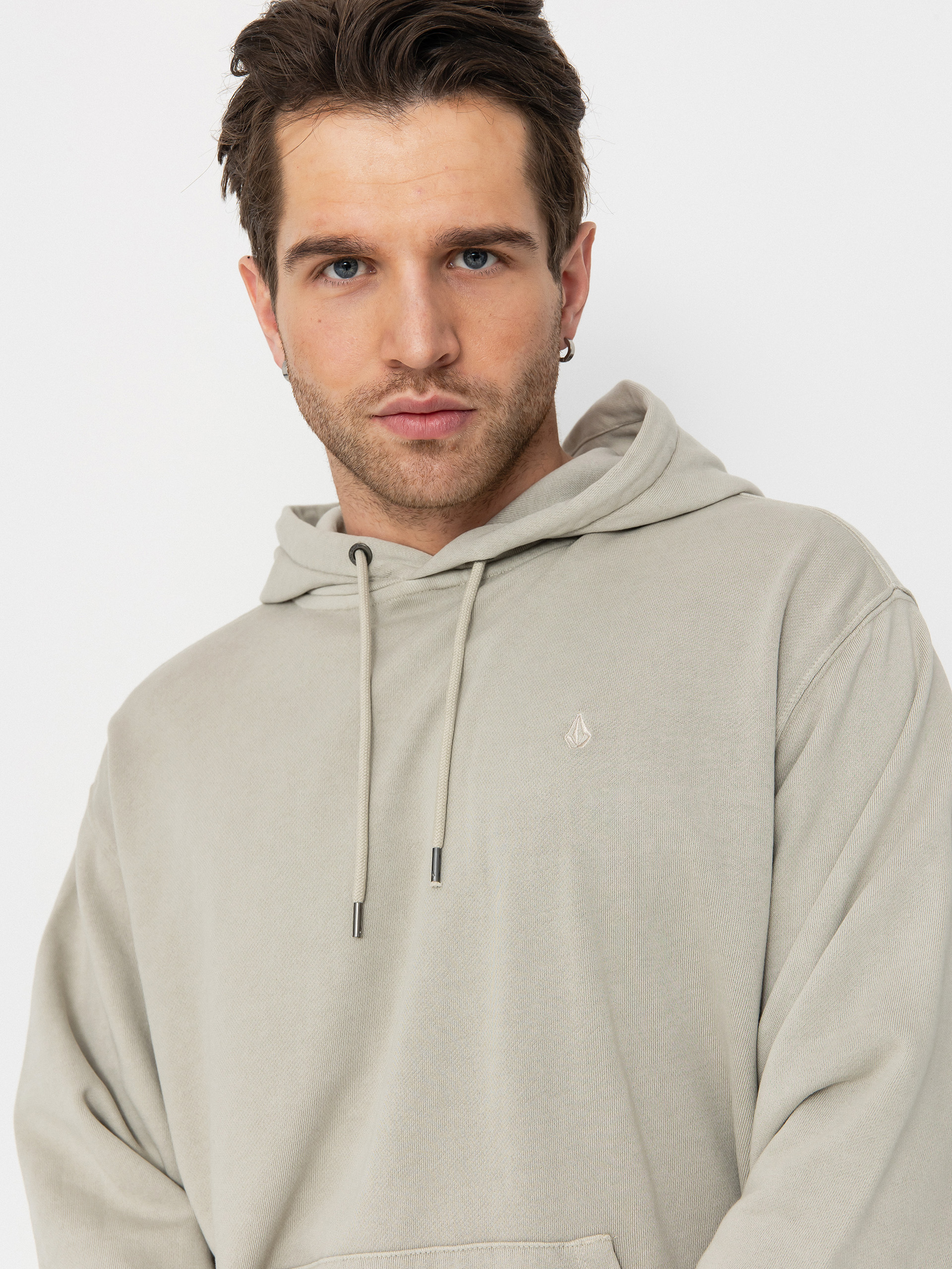 Mikina s kapucí Volcom Single Stone Tw HD (light khaki)