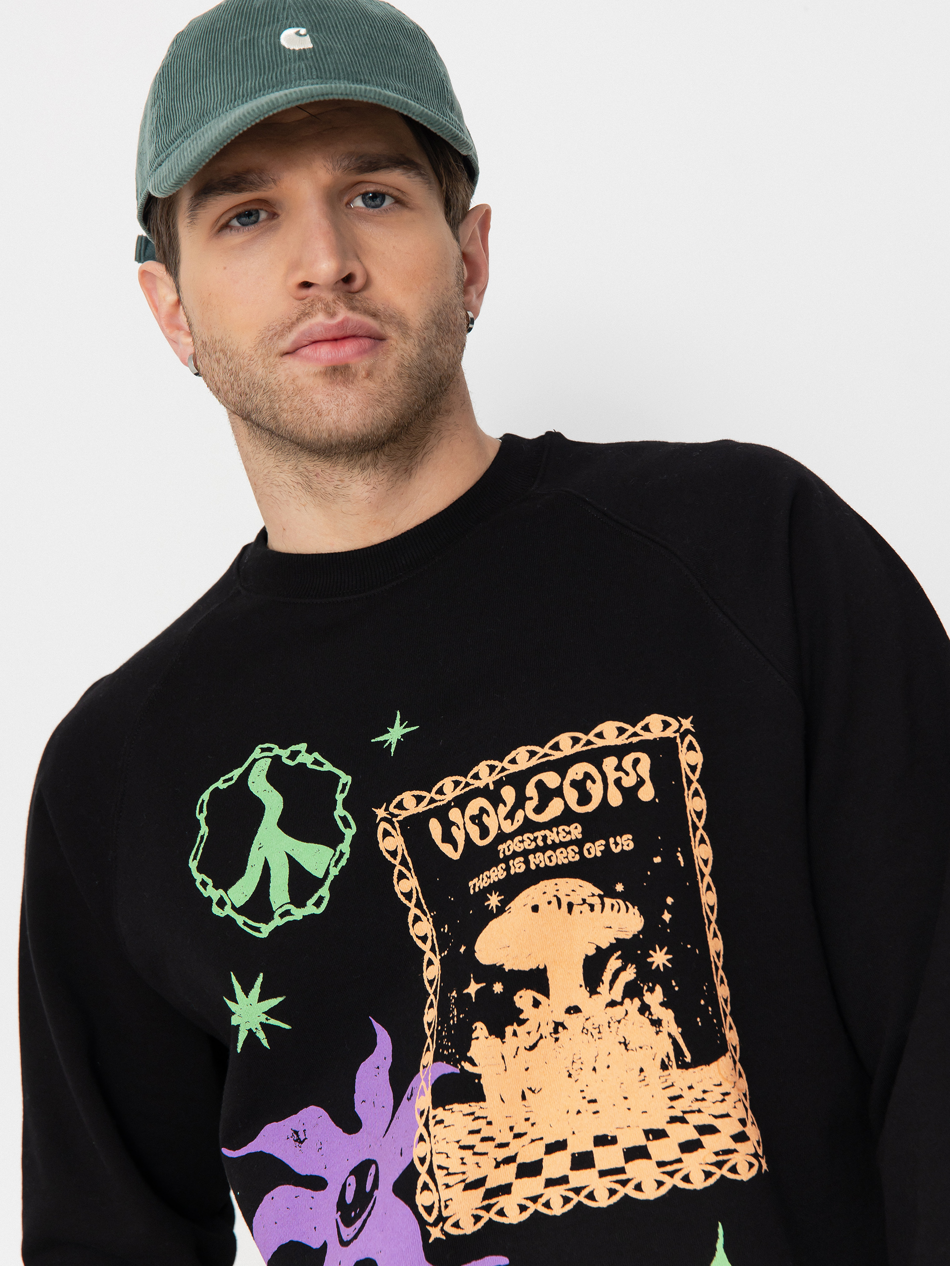 Mikina Volcom Fa F Rygalski Crew (black)