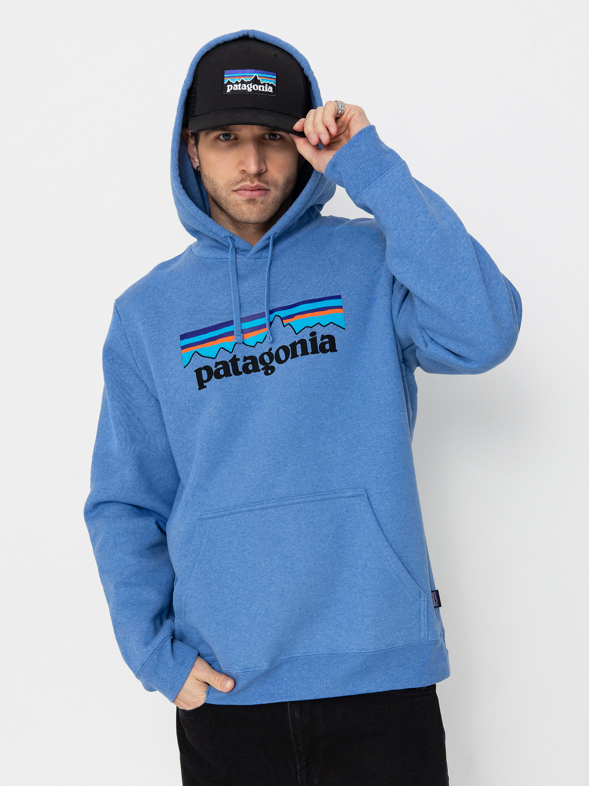 Mikina s kapucu00ed Patagonia P 6 Logo Uprisal HD (abundant blue)