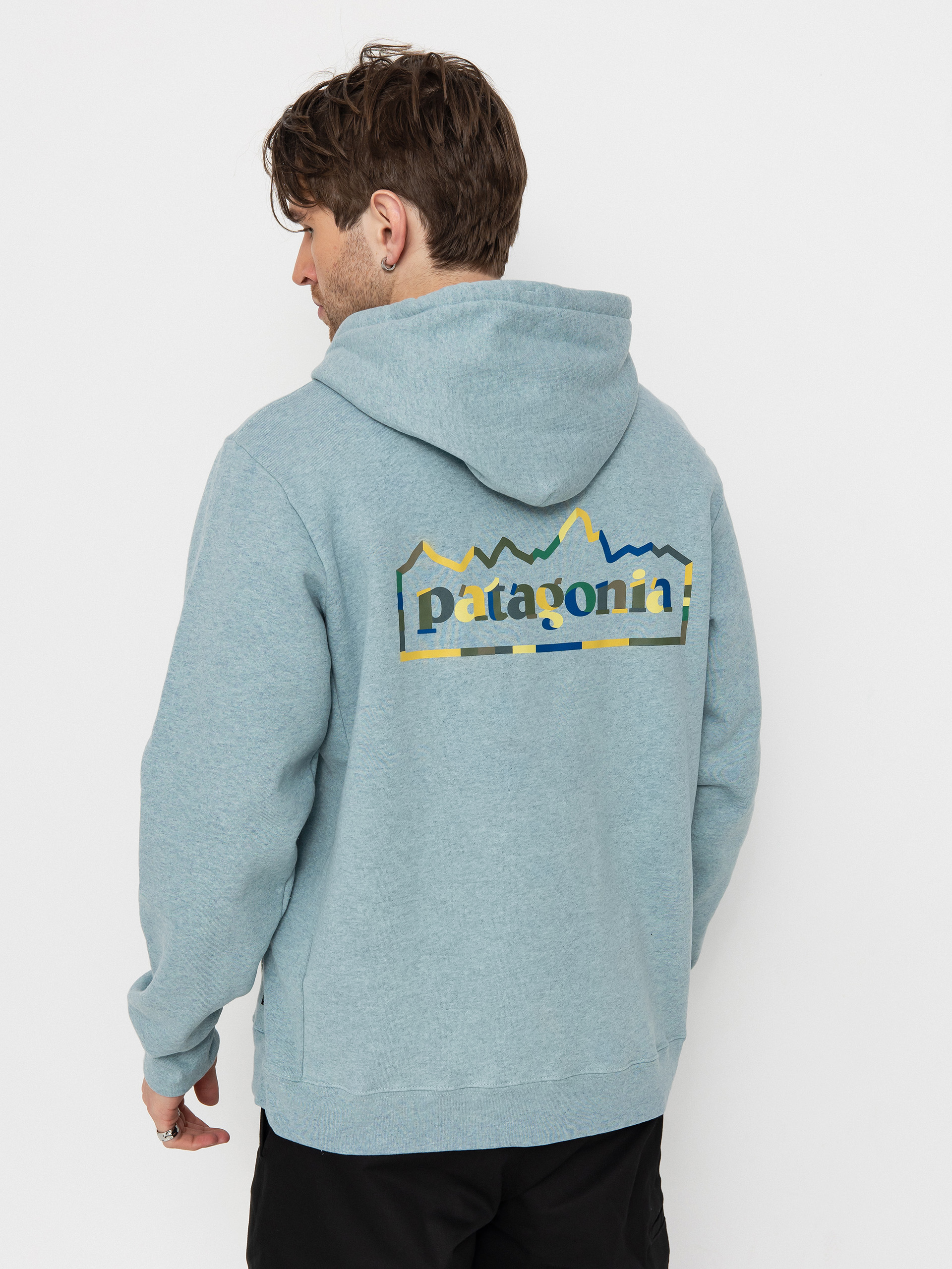 Mikina s kapucí Patagonia Unity Fitz Uprisal HD (thermal blue)