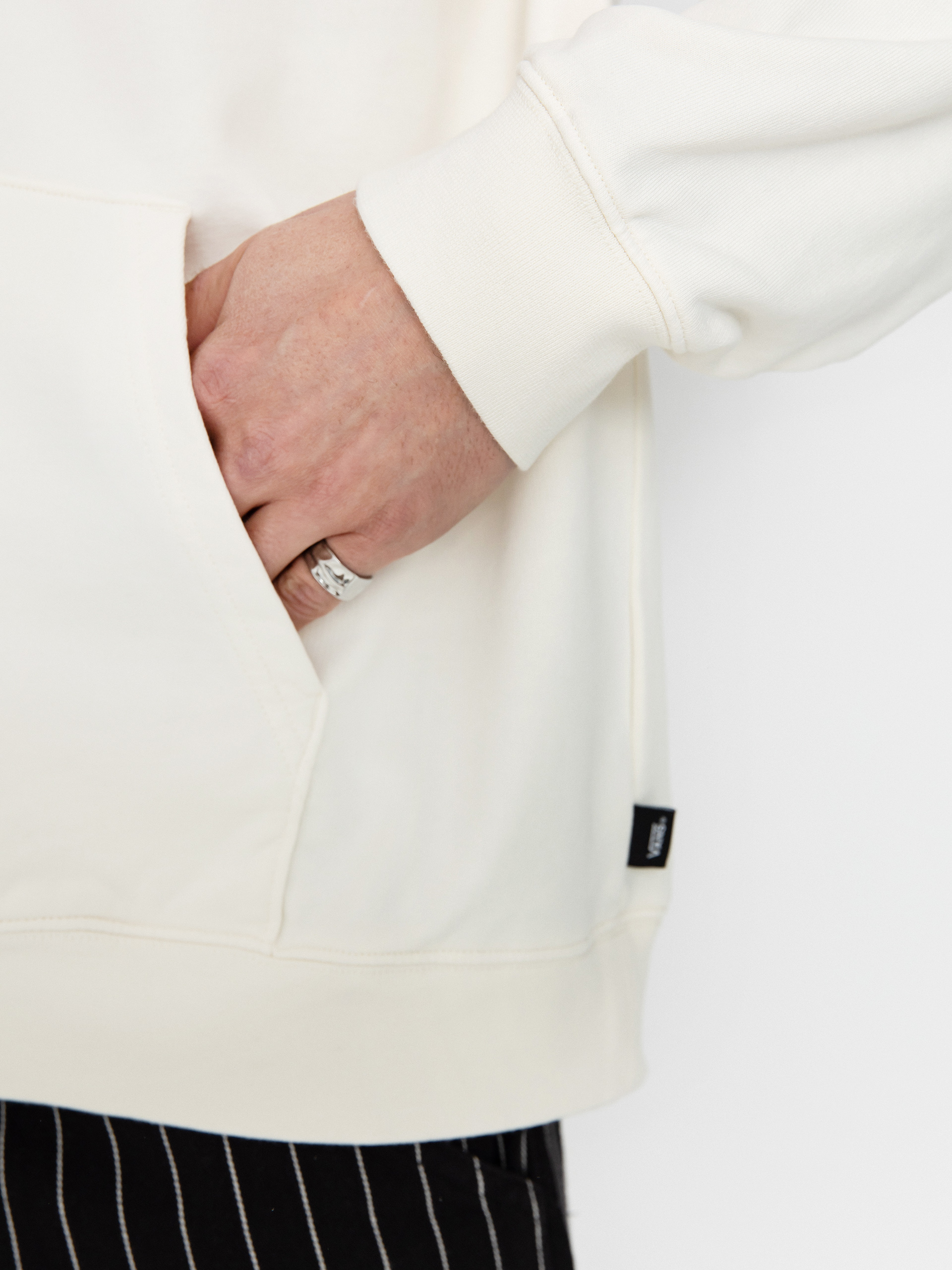 Mikina s kapucí Vans Chuckling Duo Loose Ft HD (marshmallow)