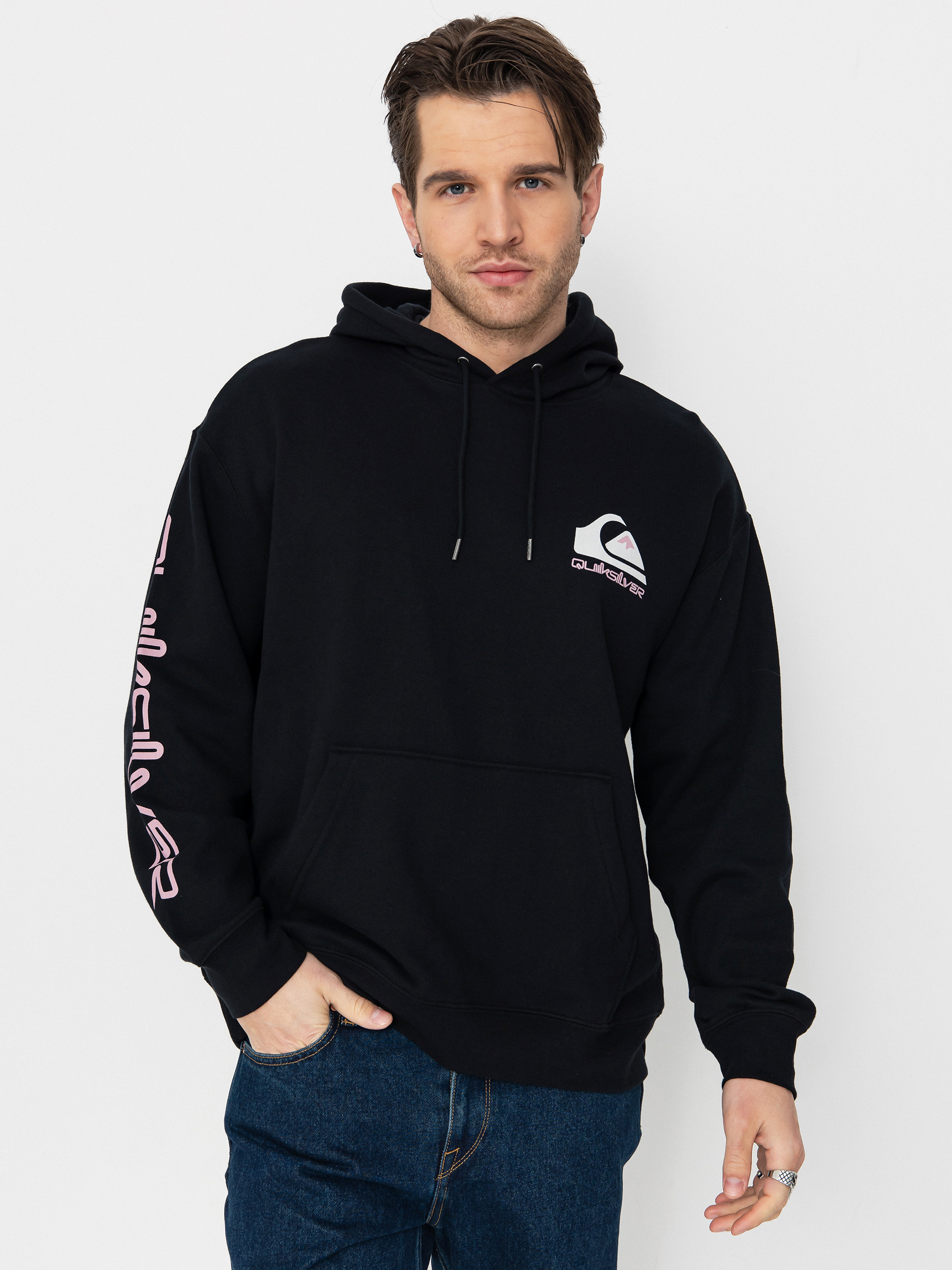 Mikina s kapucí Quiksilver Omni Logo HD (black)
