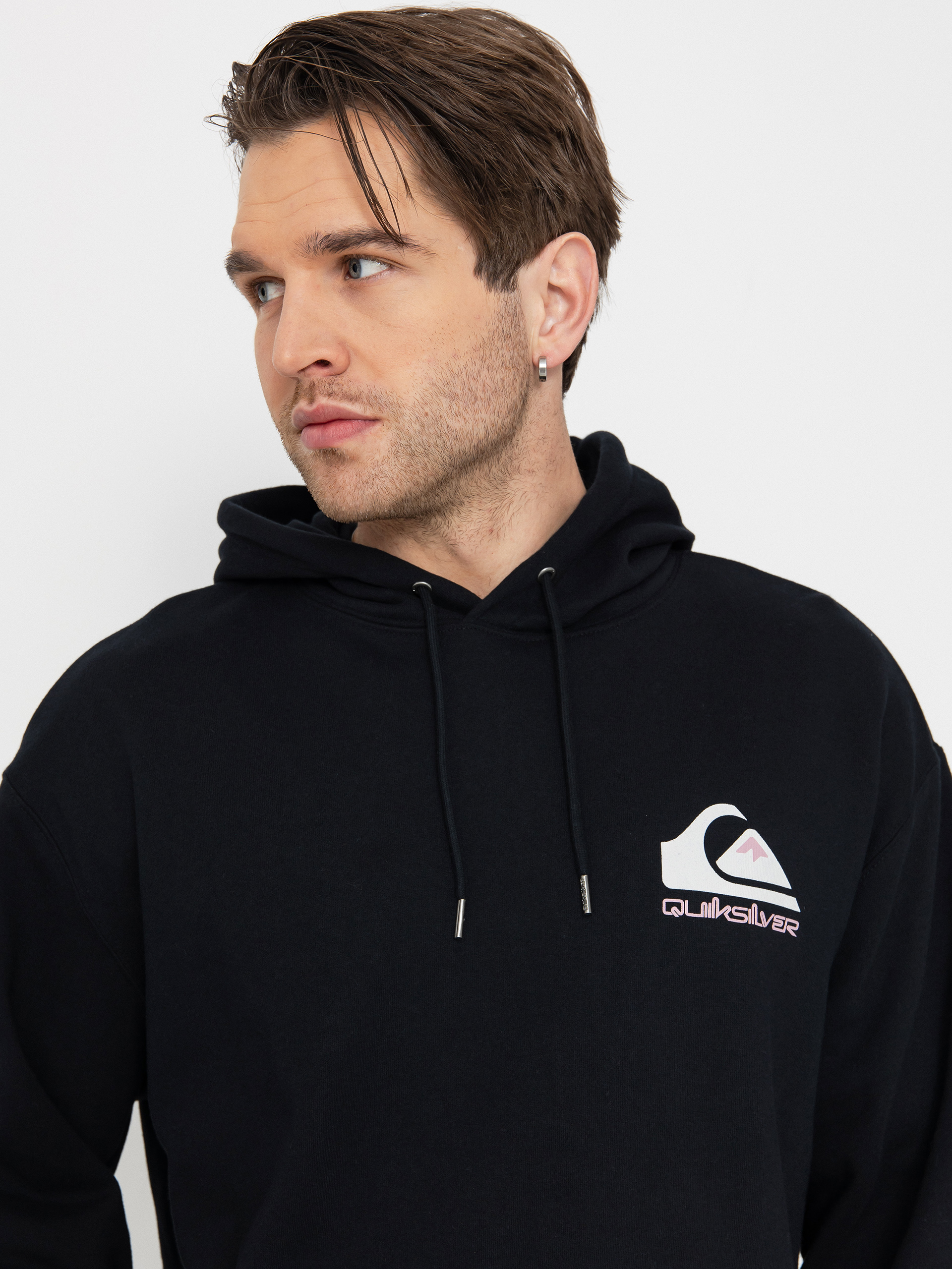 Mikina s kapucí Quiksilver Omni Logo HD (black)