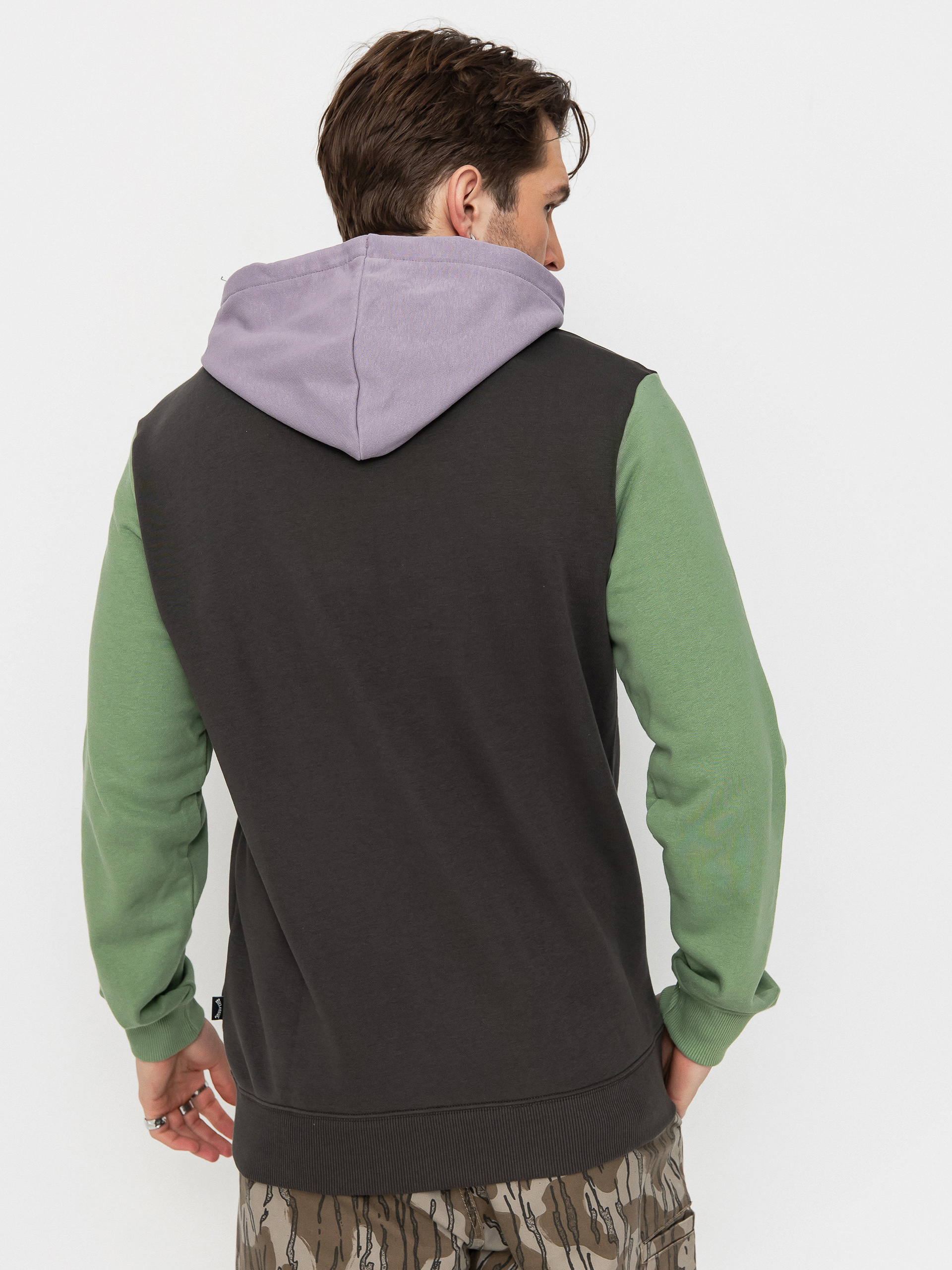 Mikina s kapucí Billabong Arch Block HD (raven)