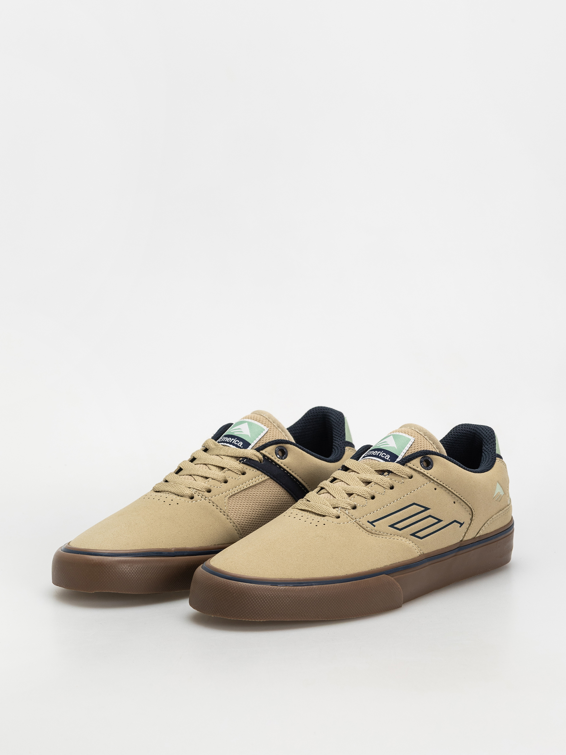 Boty Emerica The Low Vulc (tan/blue/green)