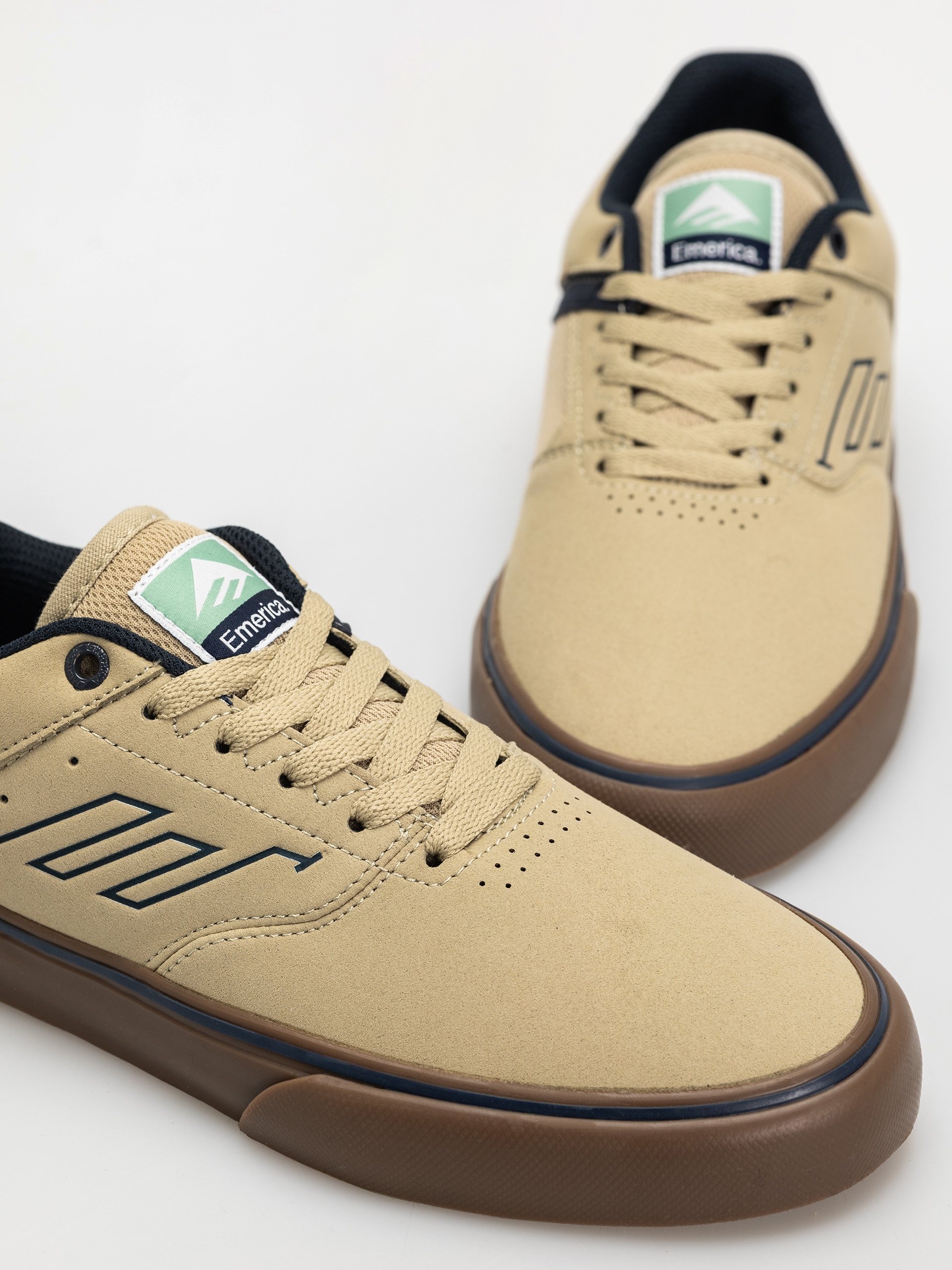 Boty Emerica The Low Vulc (tan/blue/green)