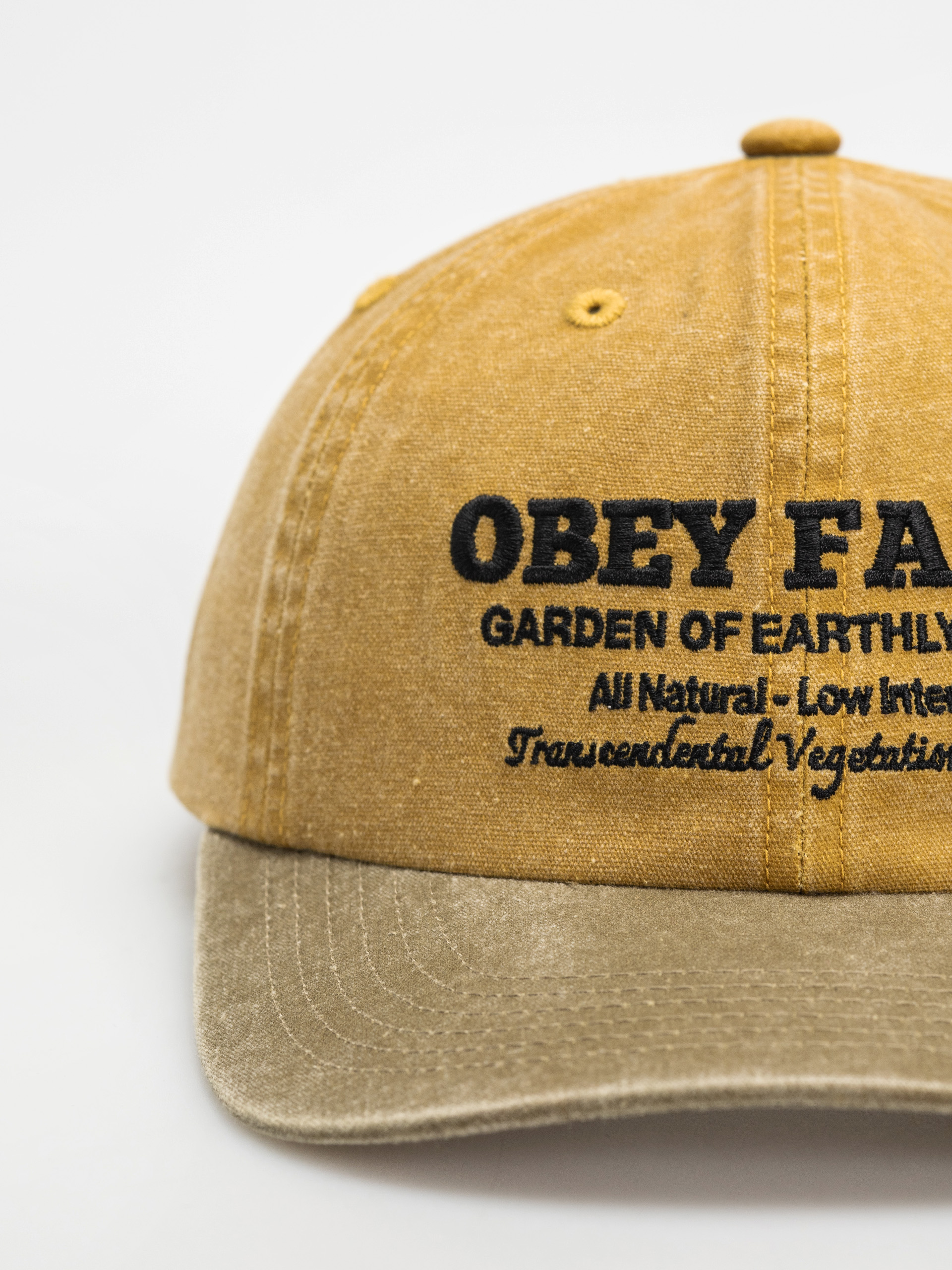 Kšiltovka  OBEY Pigment Obey Farms 6 Panel (pigment mustard multi)