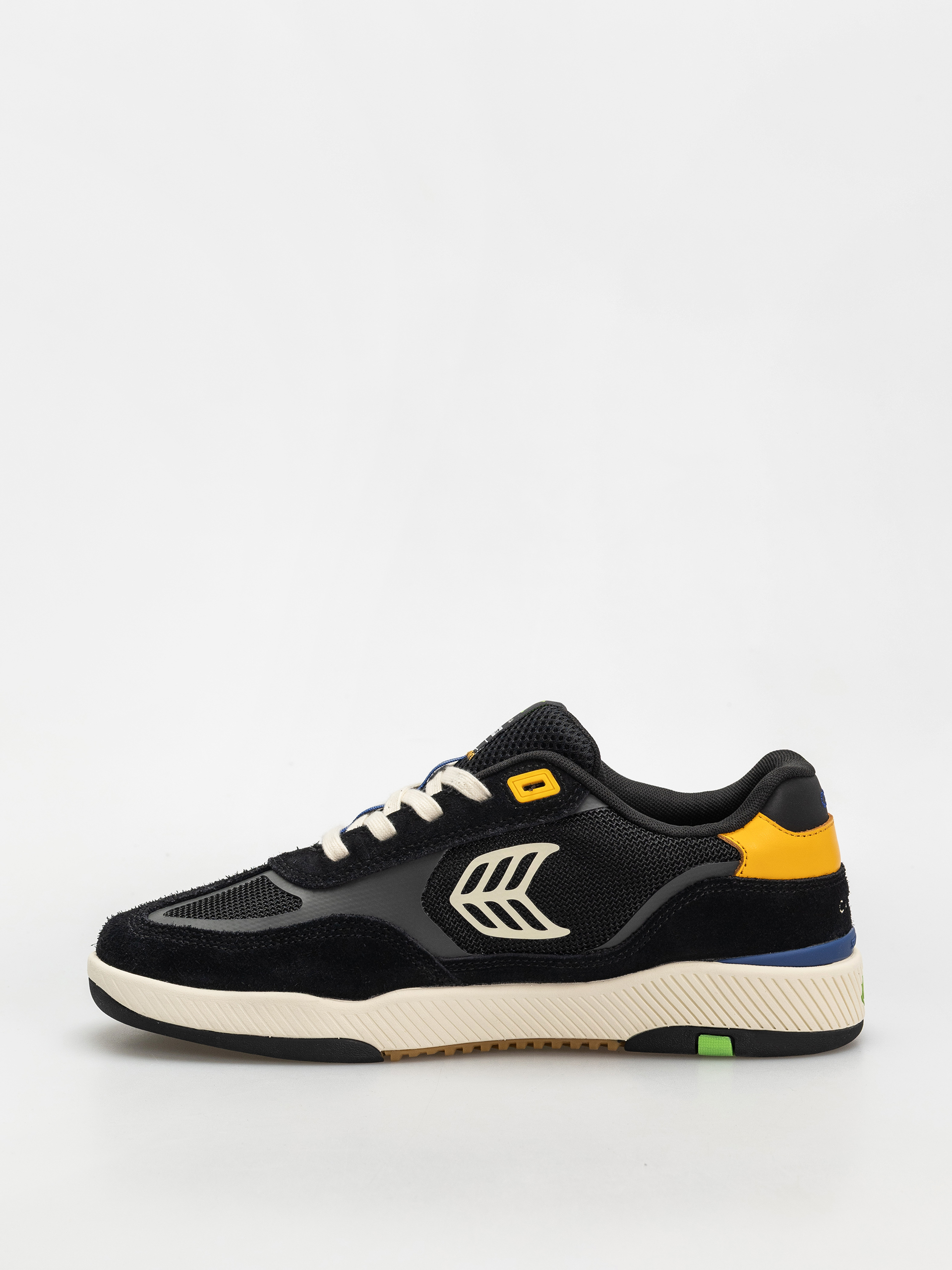 Boty Cariuma Skategoat C25 Pro (black suede and mesh ivory logo yellow)