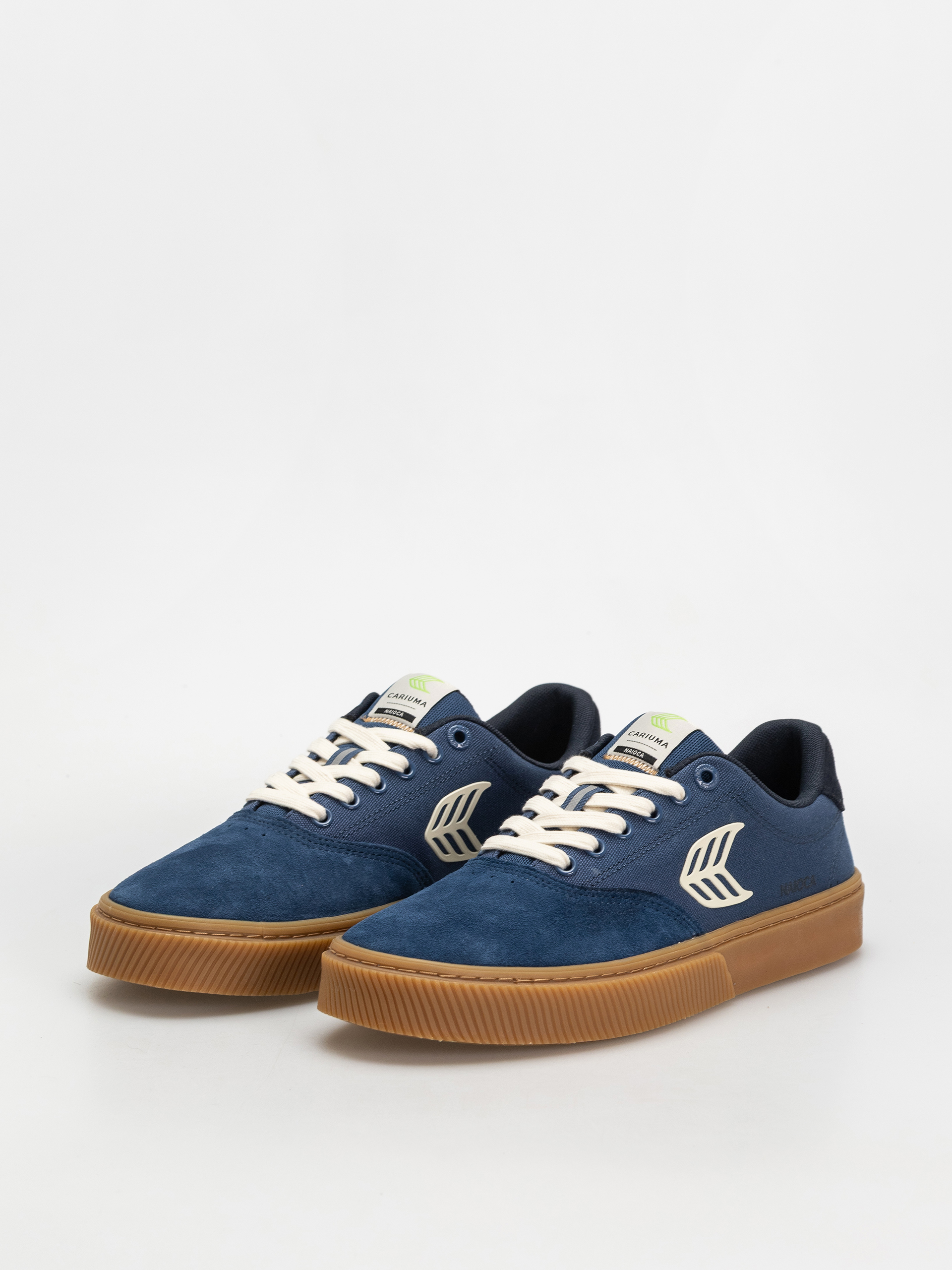 Boty Cariuma Naioca Pro (gum shadow blue suede and canvas ivory logo navy)