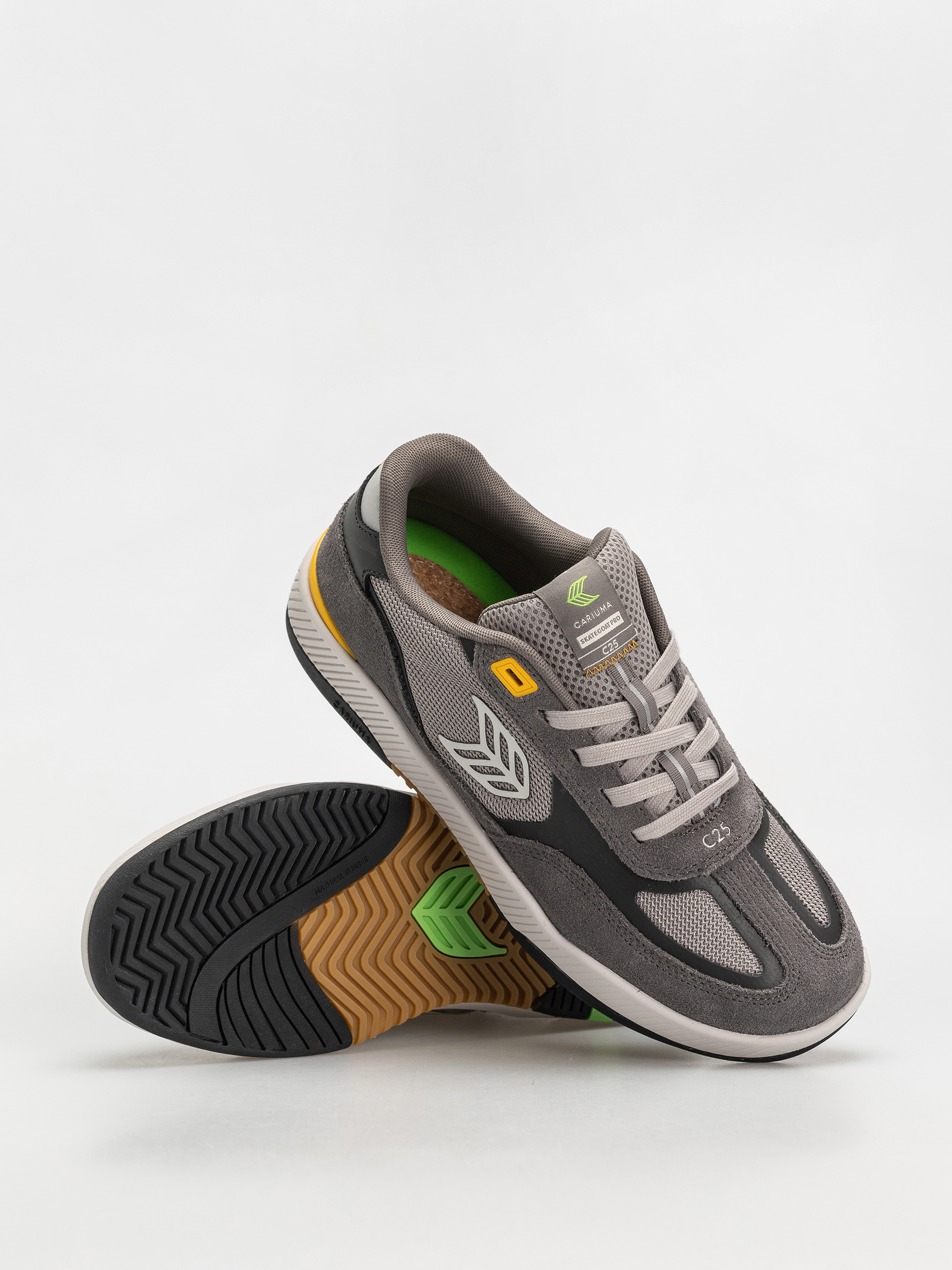 Boty Cariuma Skategoat C25 Pro (charcoal grey suede light grey mesh ice logo yellow)