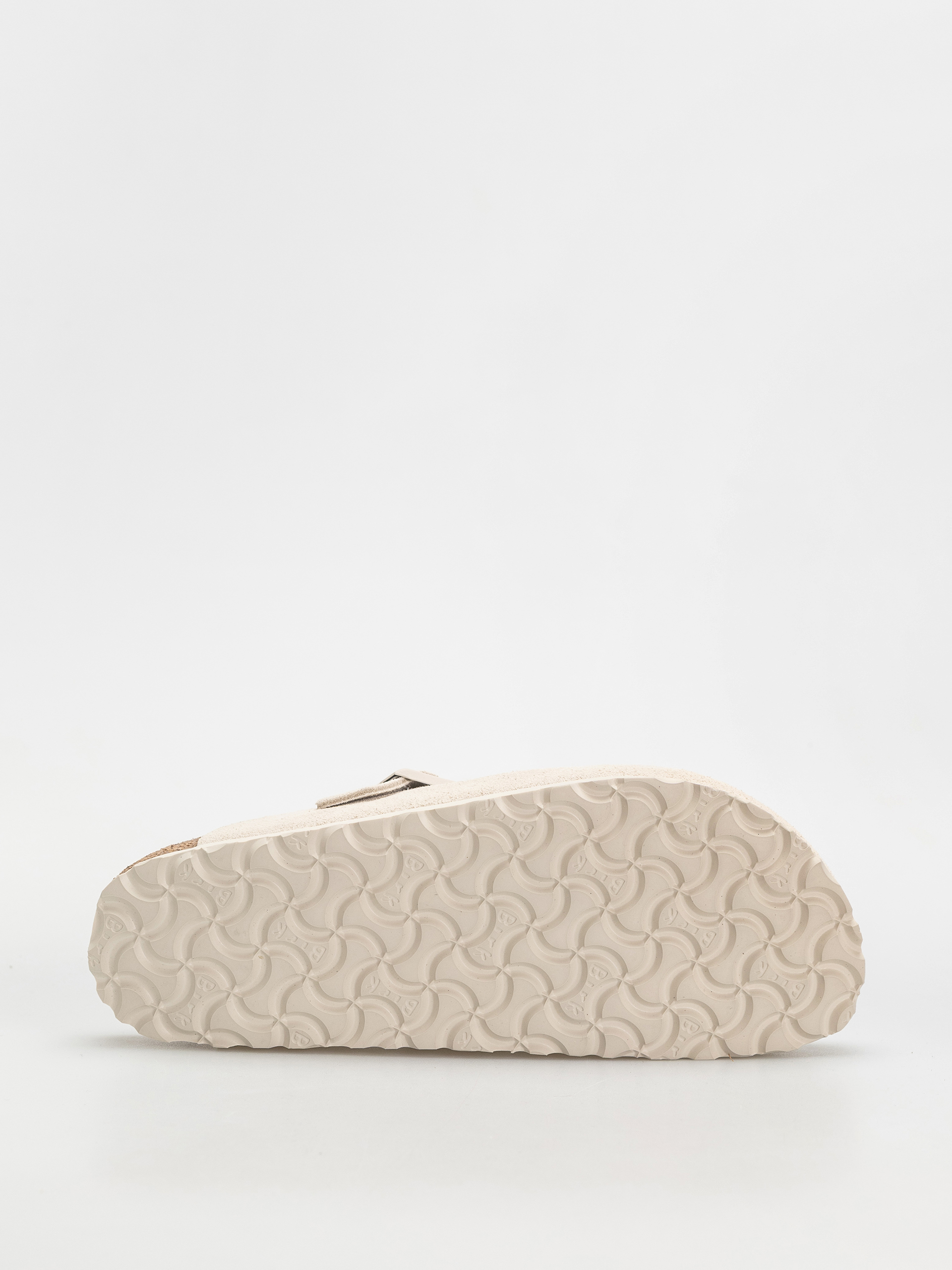 Plážovky Birkenstock Boston Suede Leather Narrow Wmn (antique white)