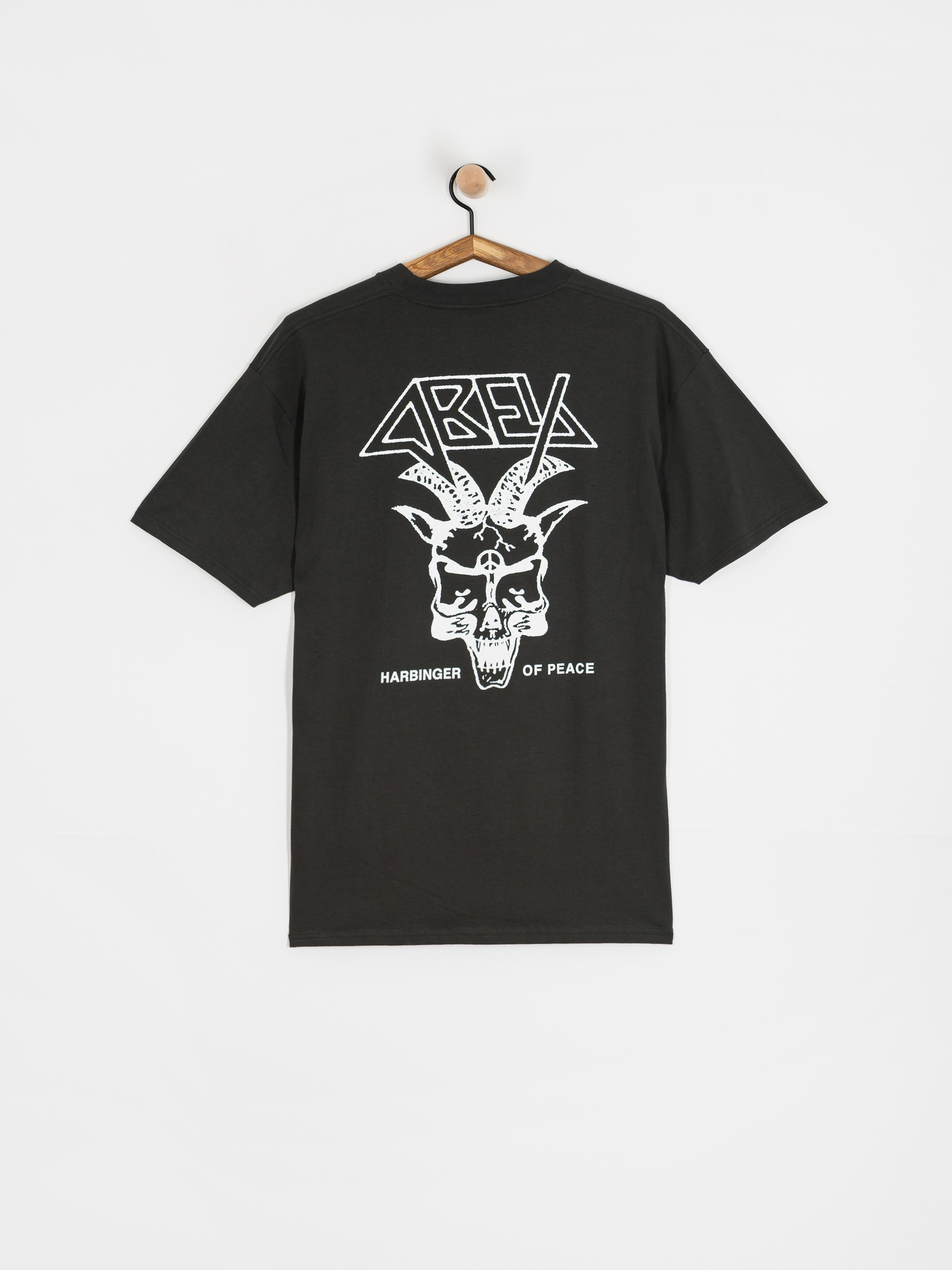 Tričko OBEY Harbinger Of Peace (vintage black)